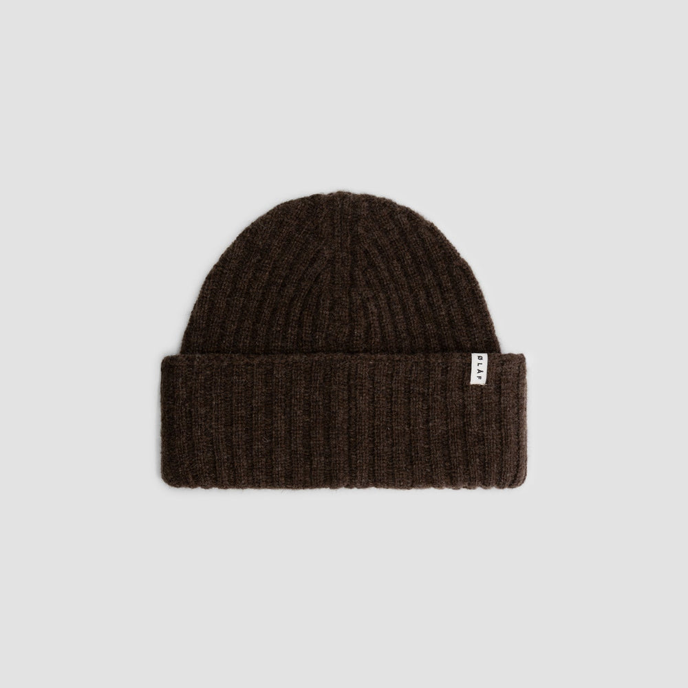 WOOL BEANIE | BROWN MELANGE