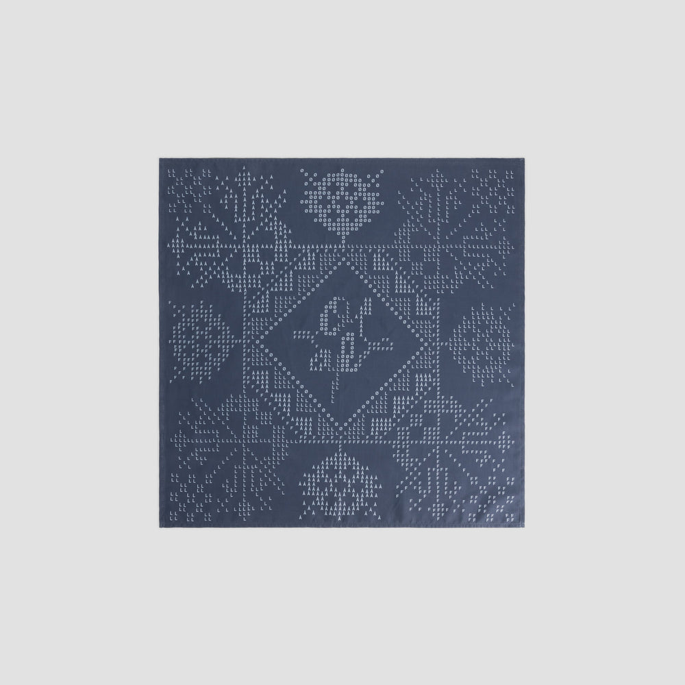CRAFTED MONOGRAM BANDANA | NAVY