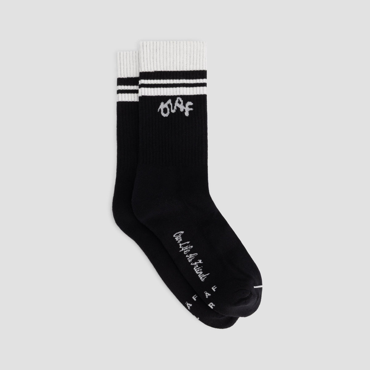 VARSITY SOCKS | BLACK