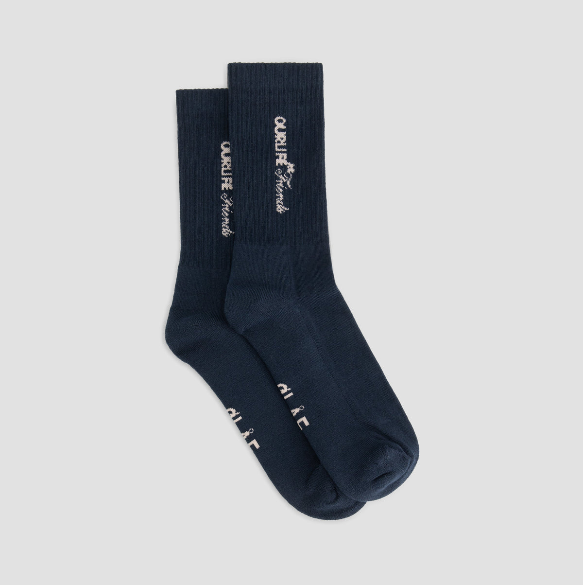 SCRIPT FRIENDS SOCK | NAVY