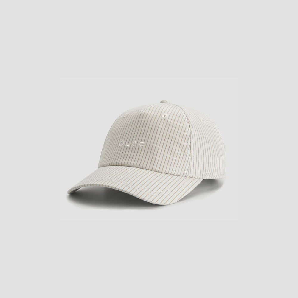 STRIPE 5 PANEL CAP | OFF WHITE