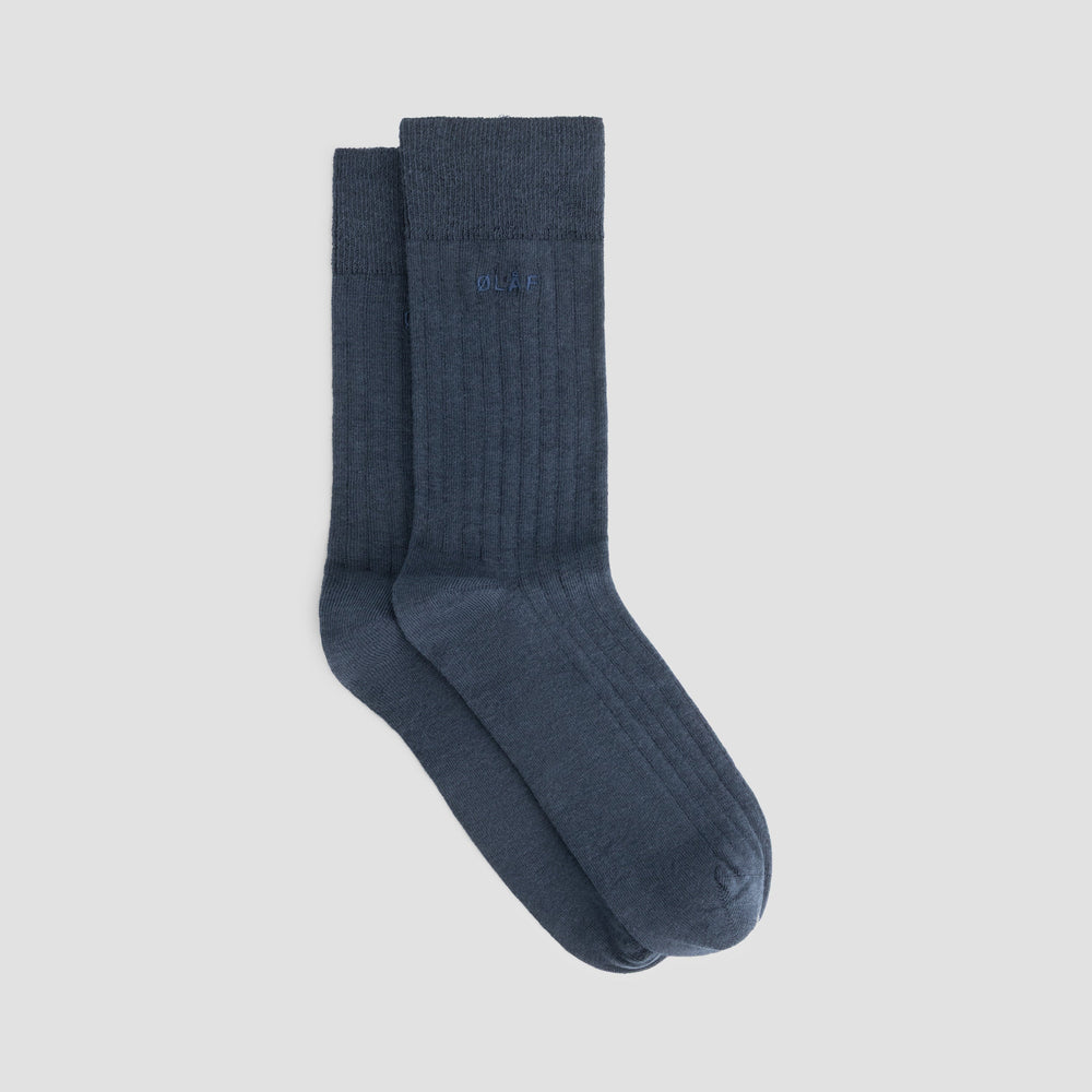 COTTON BAMBOO BLEND SOCKS | NAVY