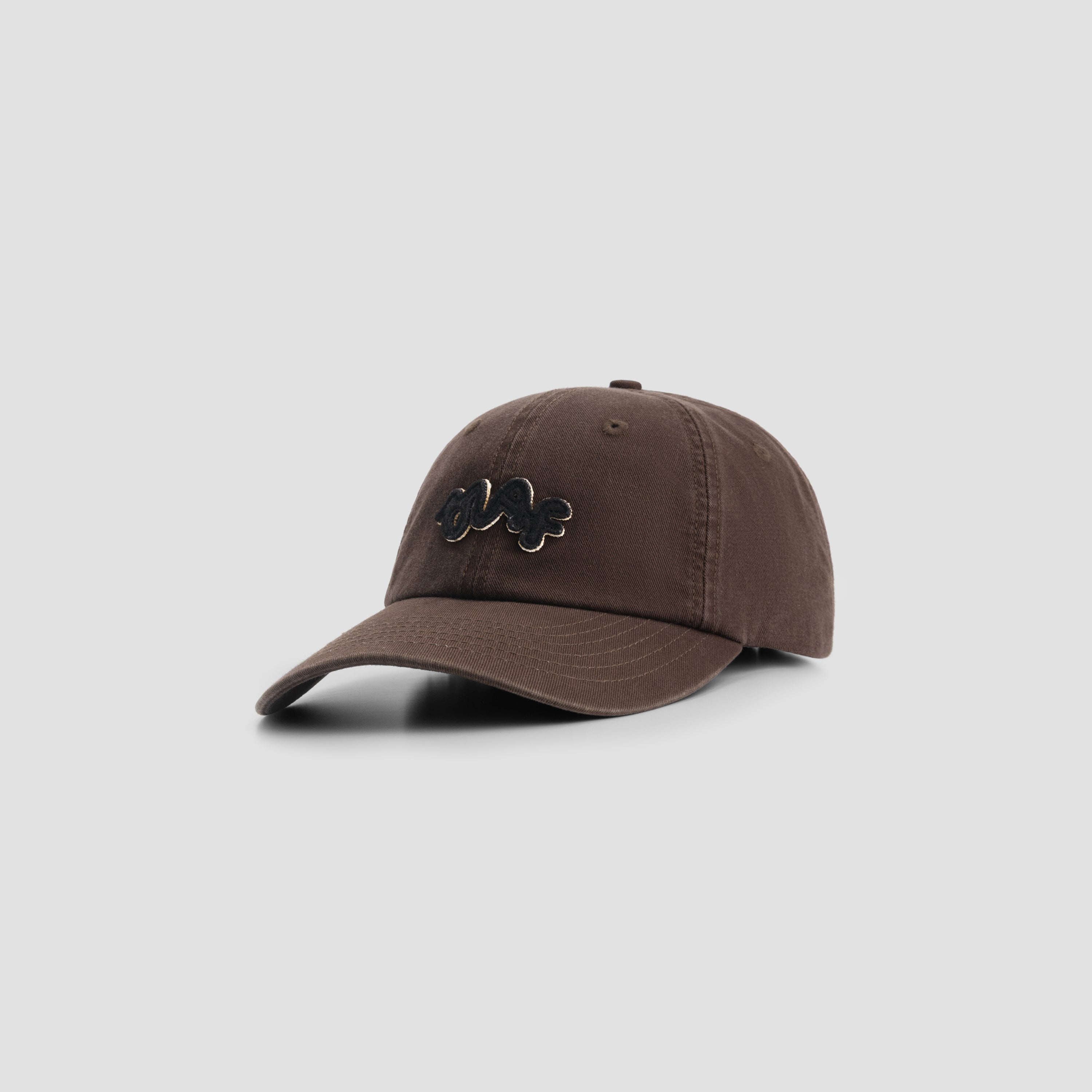 Wool Monogram Cap - Chocolate Chip