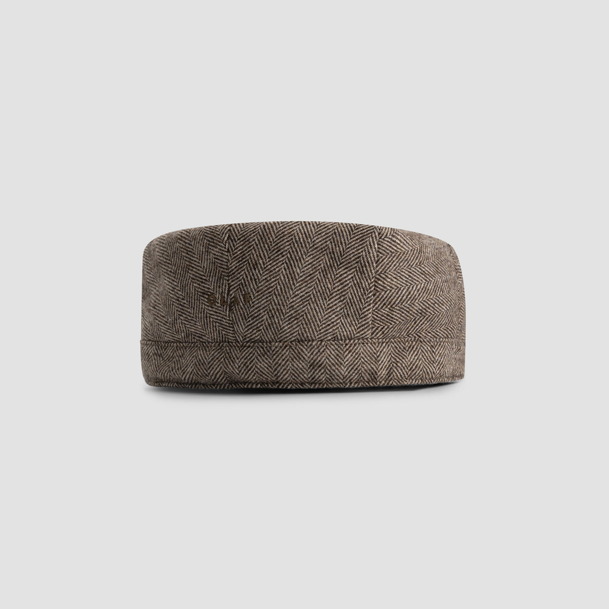 WOOL HERRINGBONE FLAT CAP | LINT