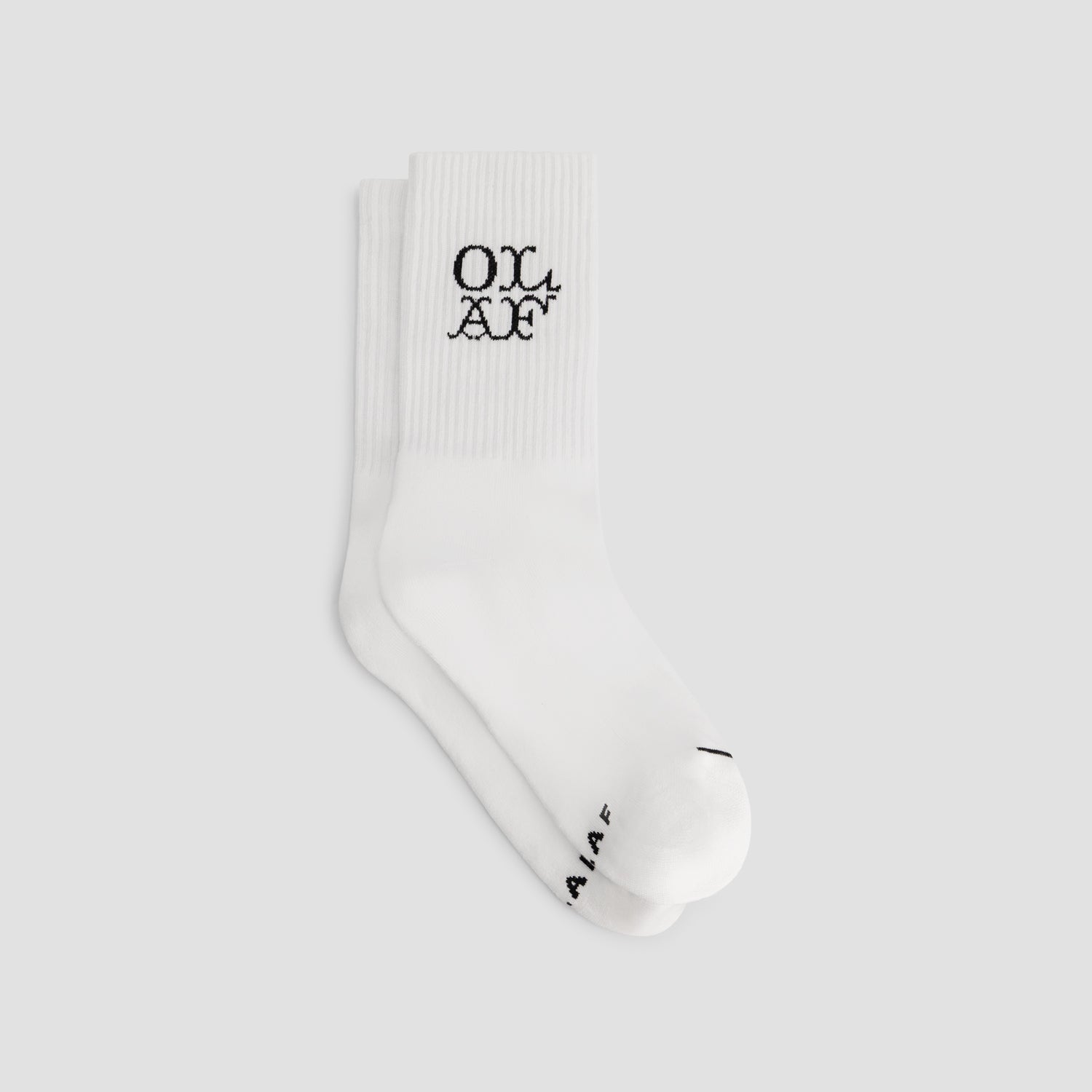 Western Logo Socks - Optical White