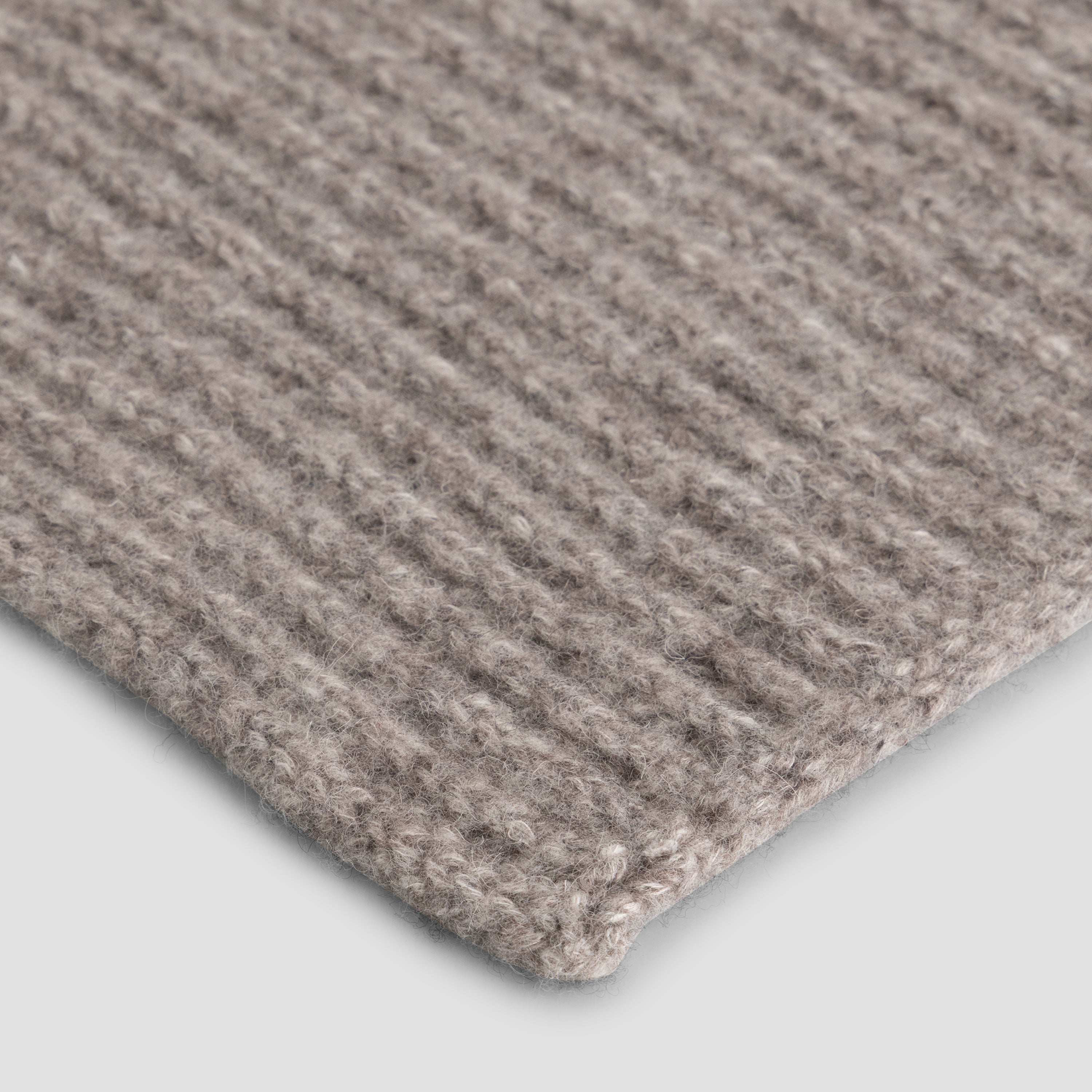 Wool Hooded Scarf - Chocolate Chip