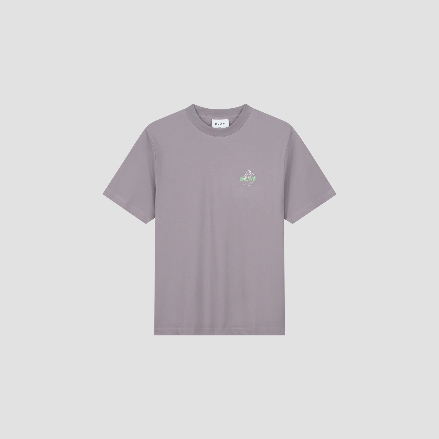 Diver Outline Tee - Stone Grey