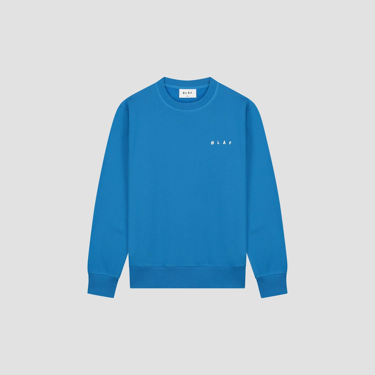 SPIRAL FACE CREWNECK | BRIGHT BLUE