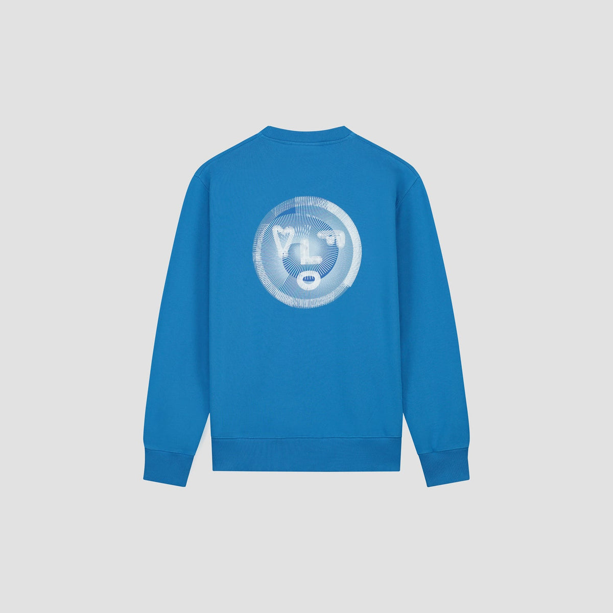 SPIRAL FACE CREWNECK | BRIGHT BLUE