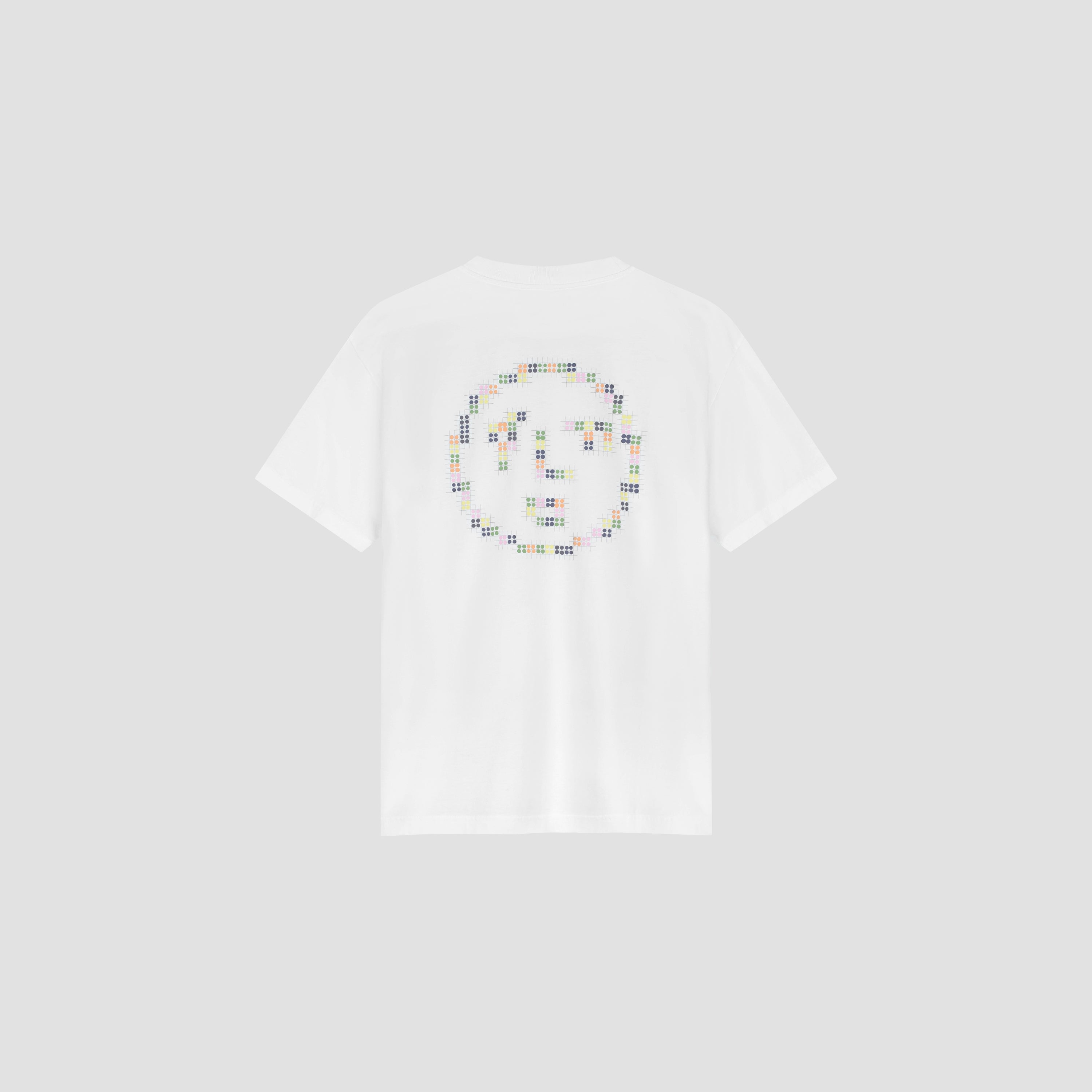 Dotted Face Tee - Optical White