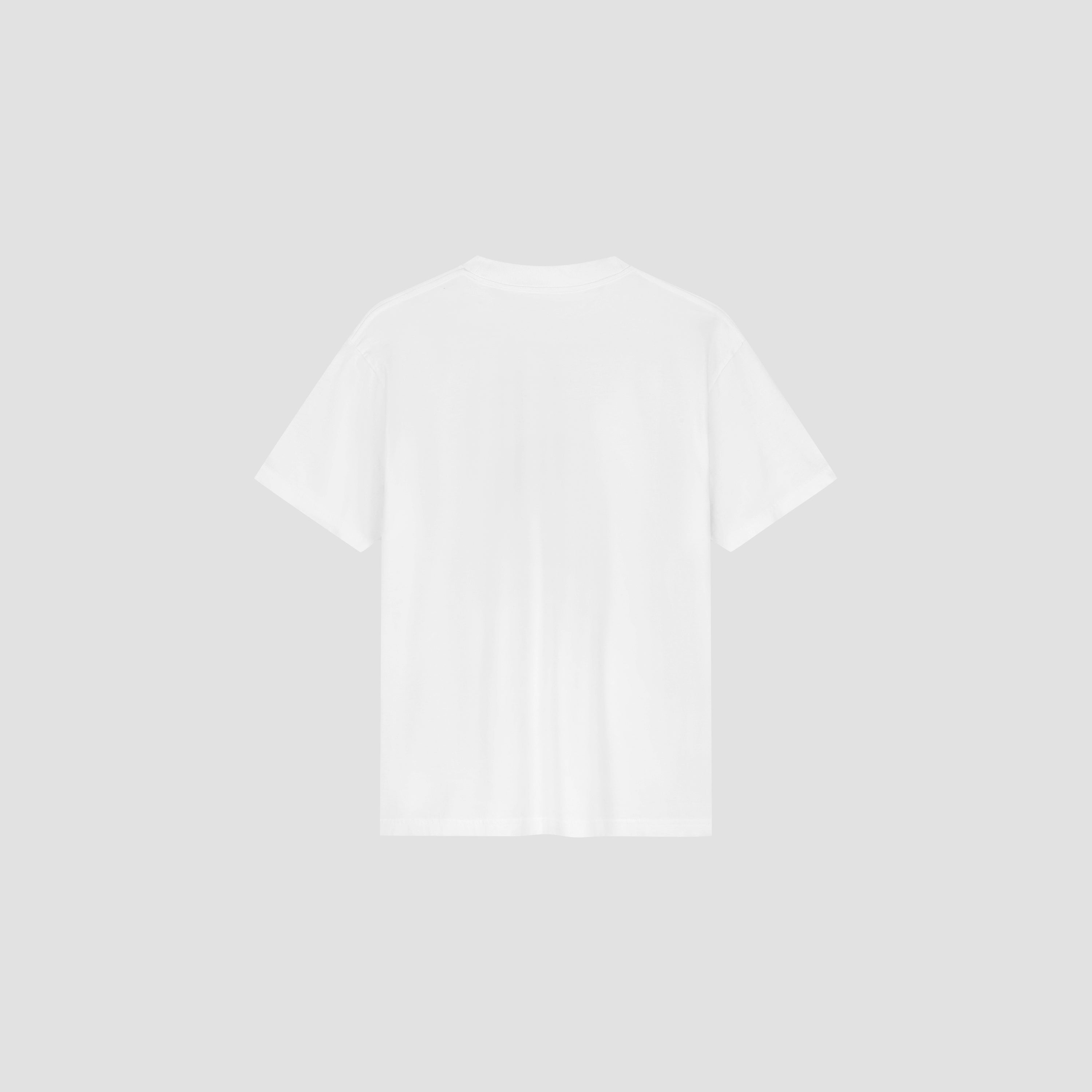 Felted Flower Tee - Optical White
