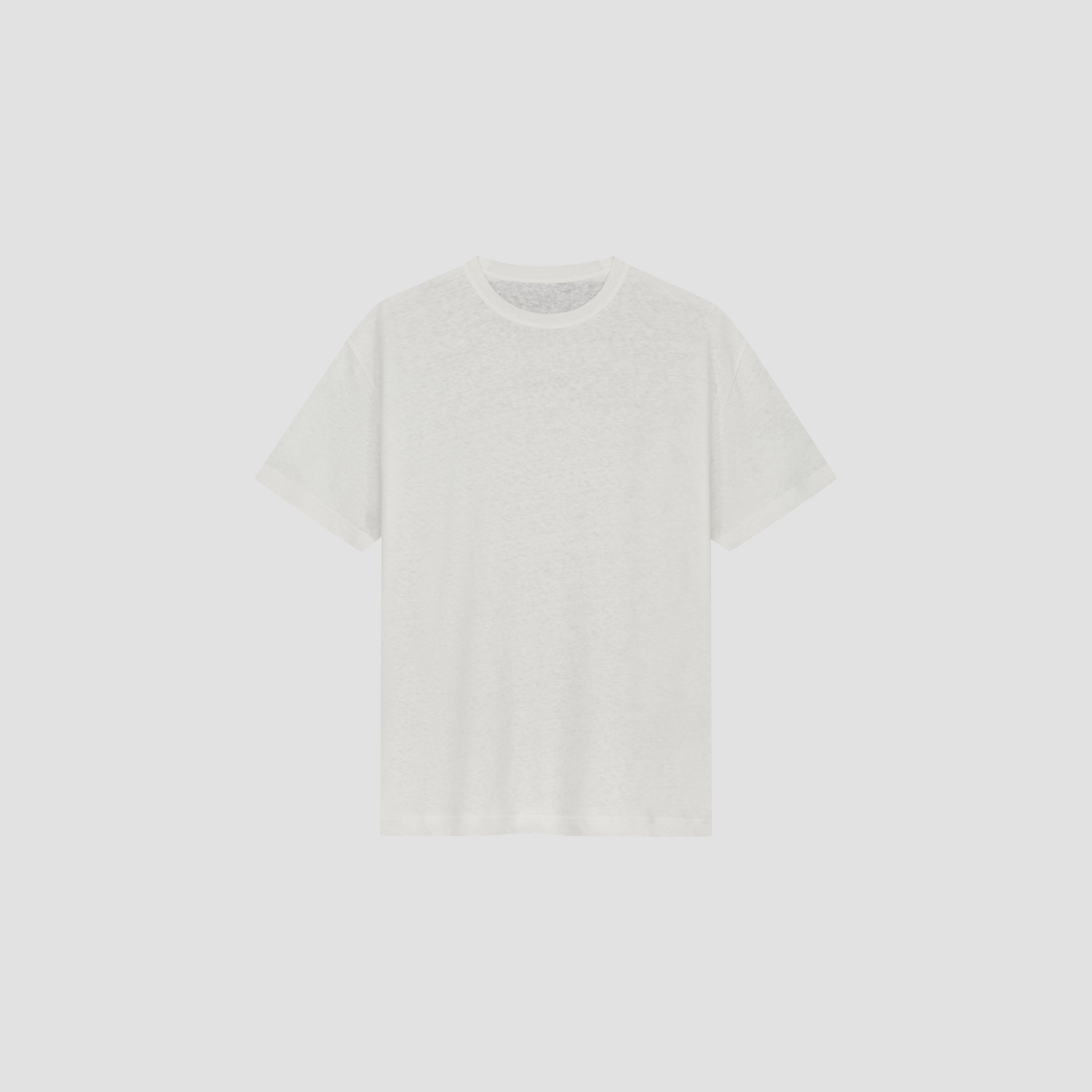 Essential Cotton Linen Tee - Off-White