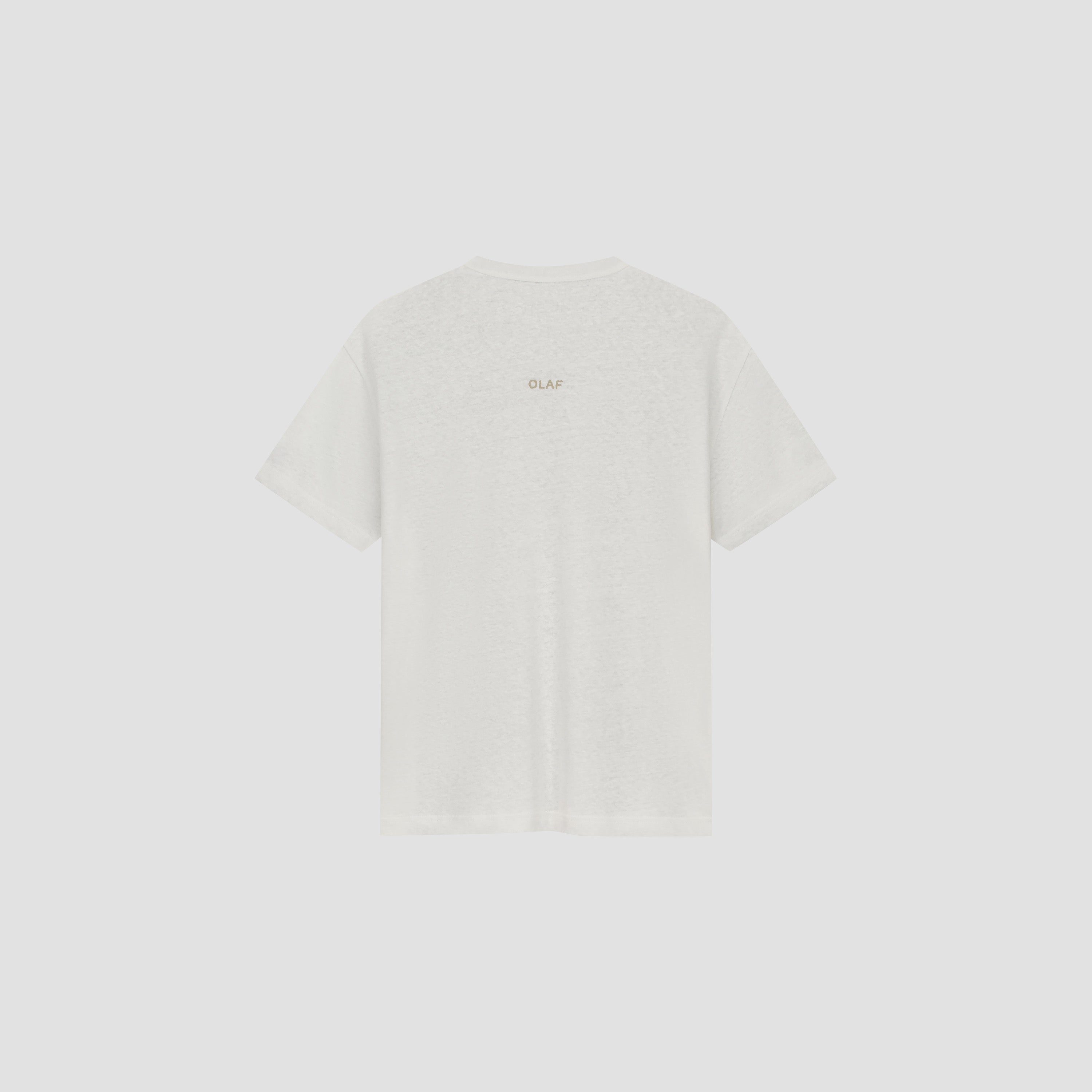 Essential Cotton Linen Tee - Off-White