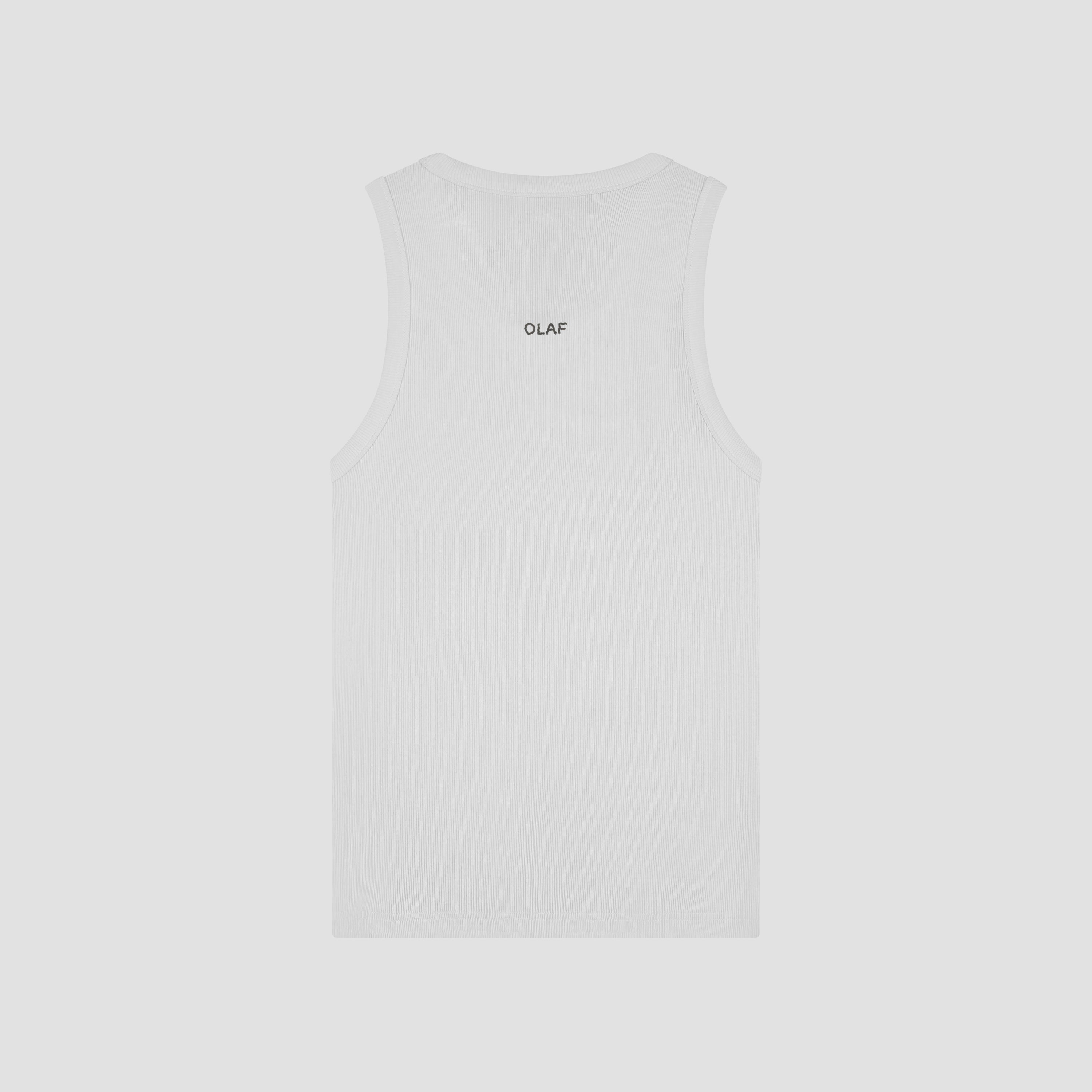 Essential Rib Tank Top - Optical White