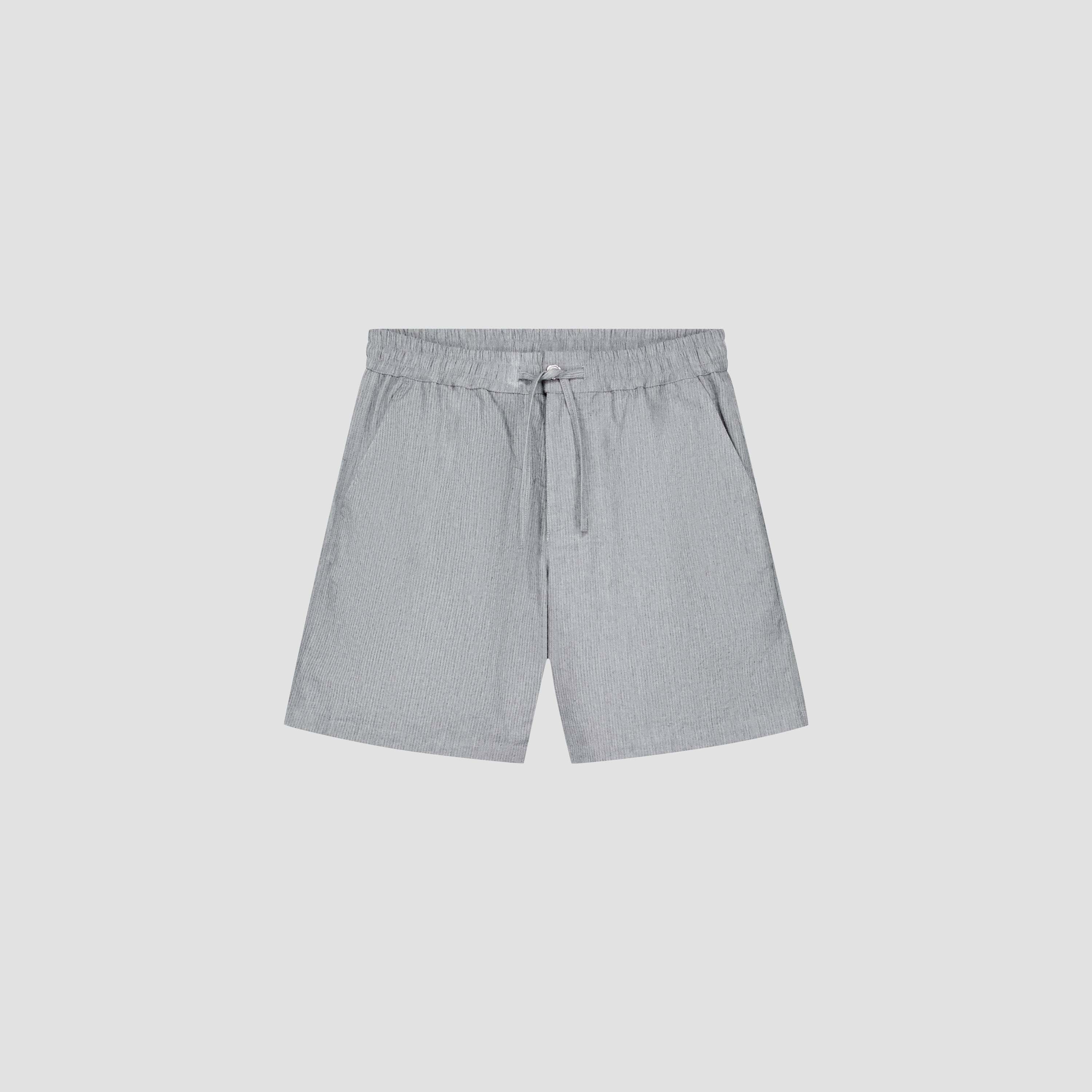Seersucker Shorts - Heather Grey