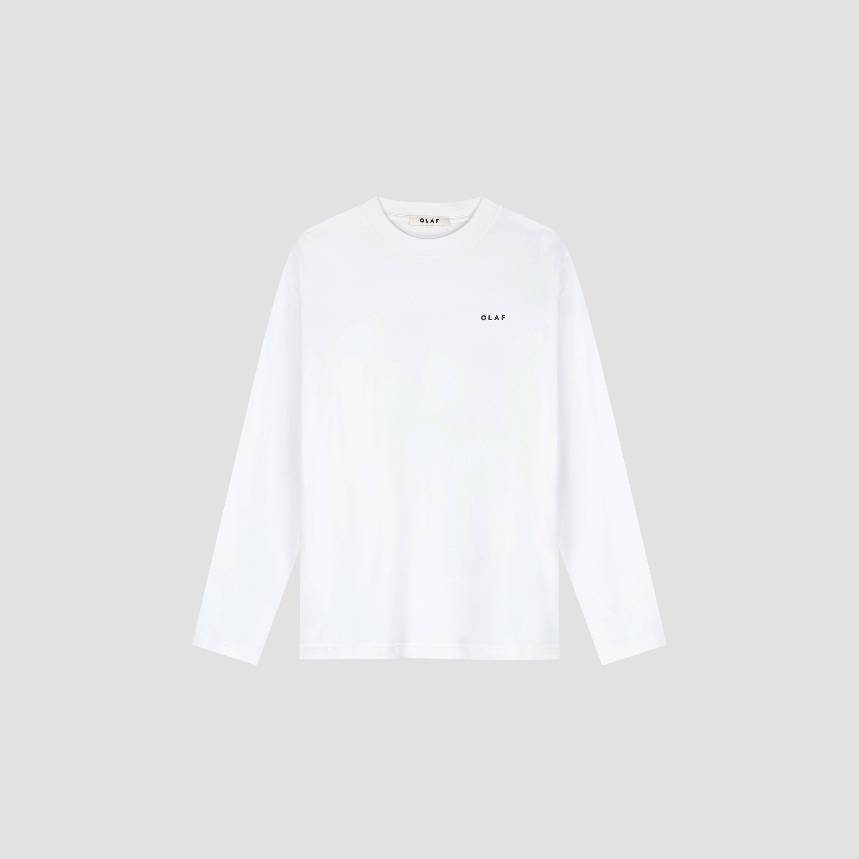 Broken Plate LS Tee - Optical White