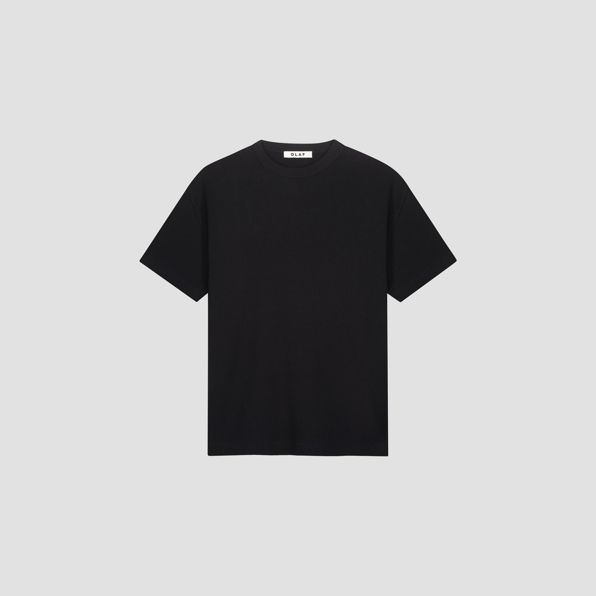 WAFFLE TEE | BLACK