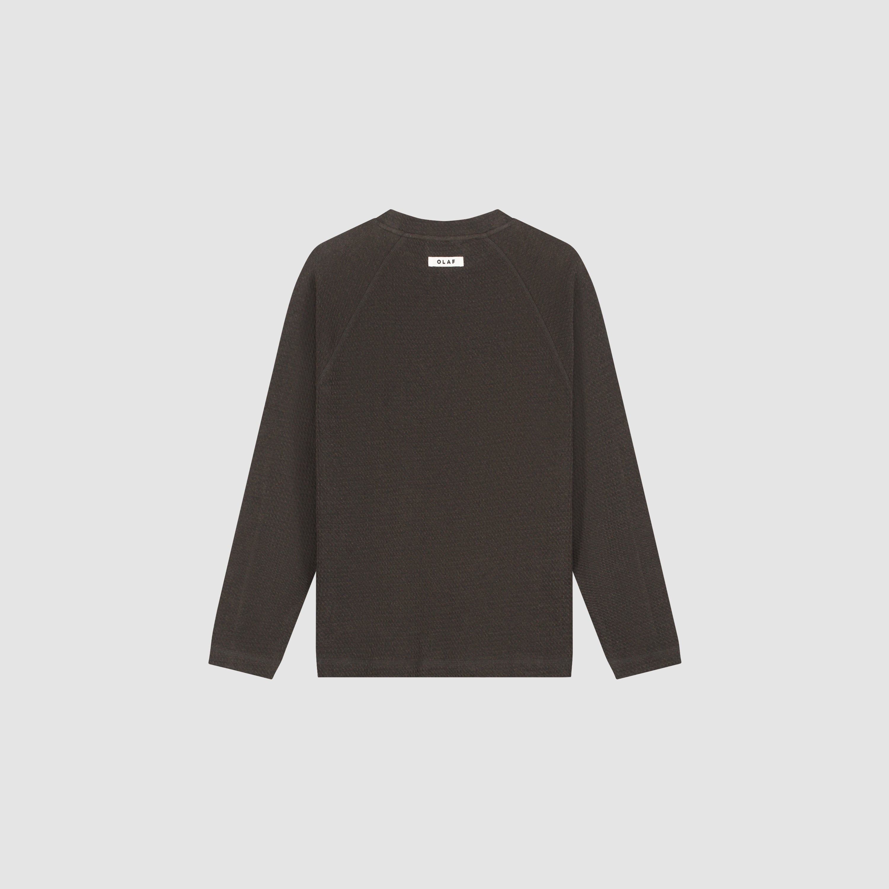 Waffle Crewneck- Chocolate Plum