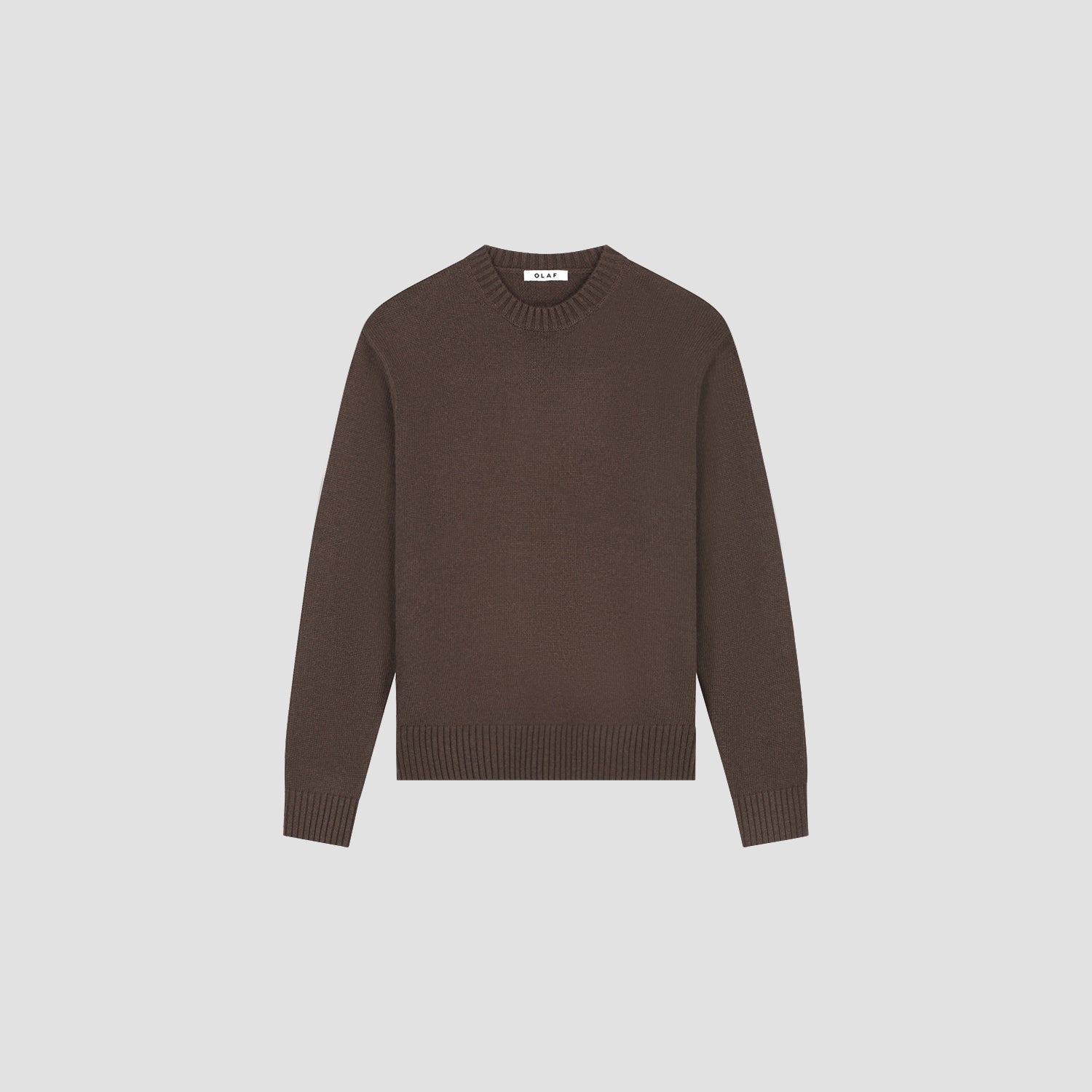 Essential Knitted Crewneck - Chocolate Plum