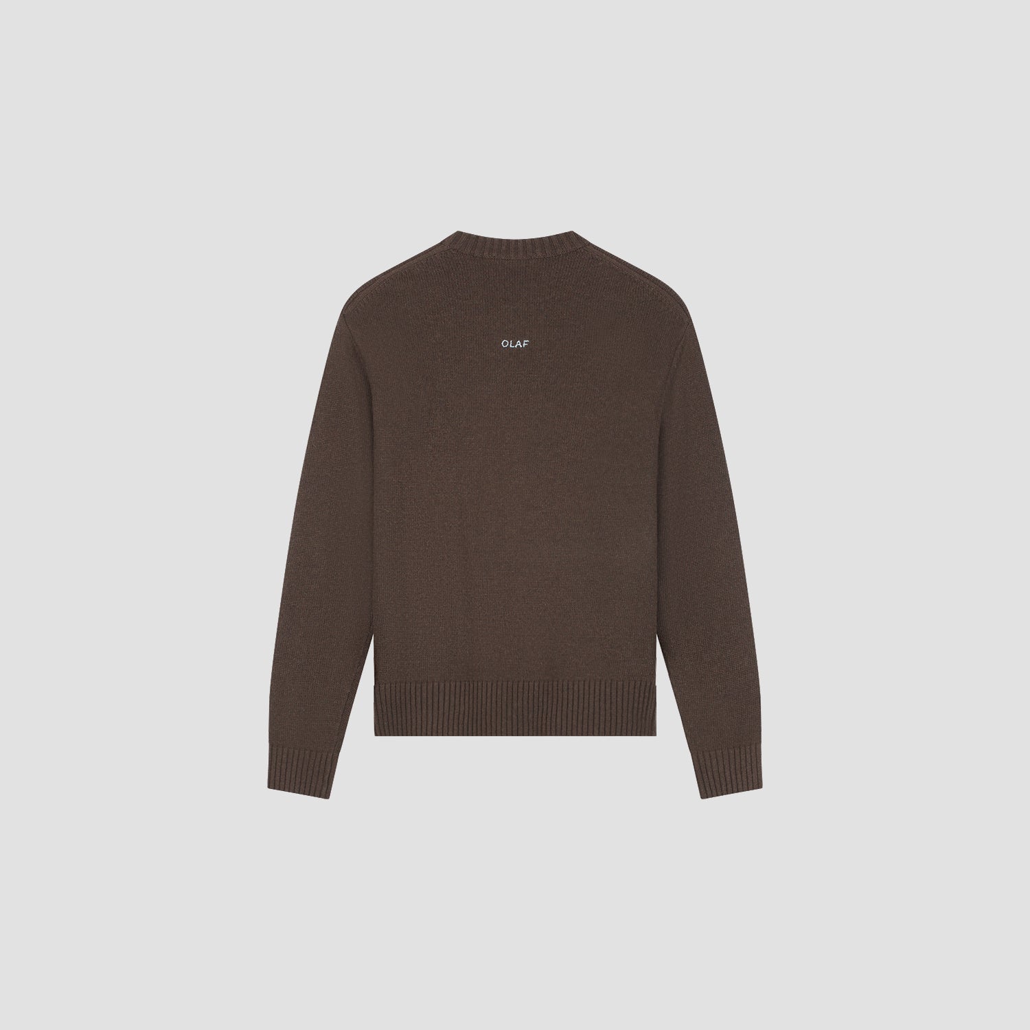 Essential Knitted Crewneck - Chocolate Plum