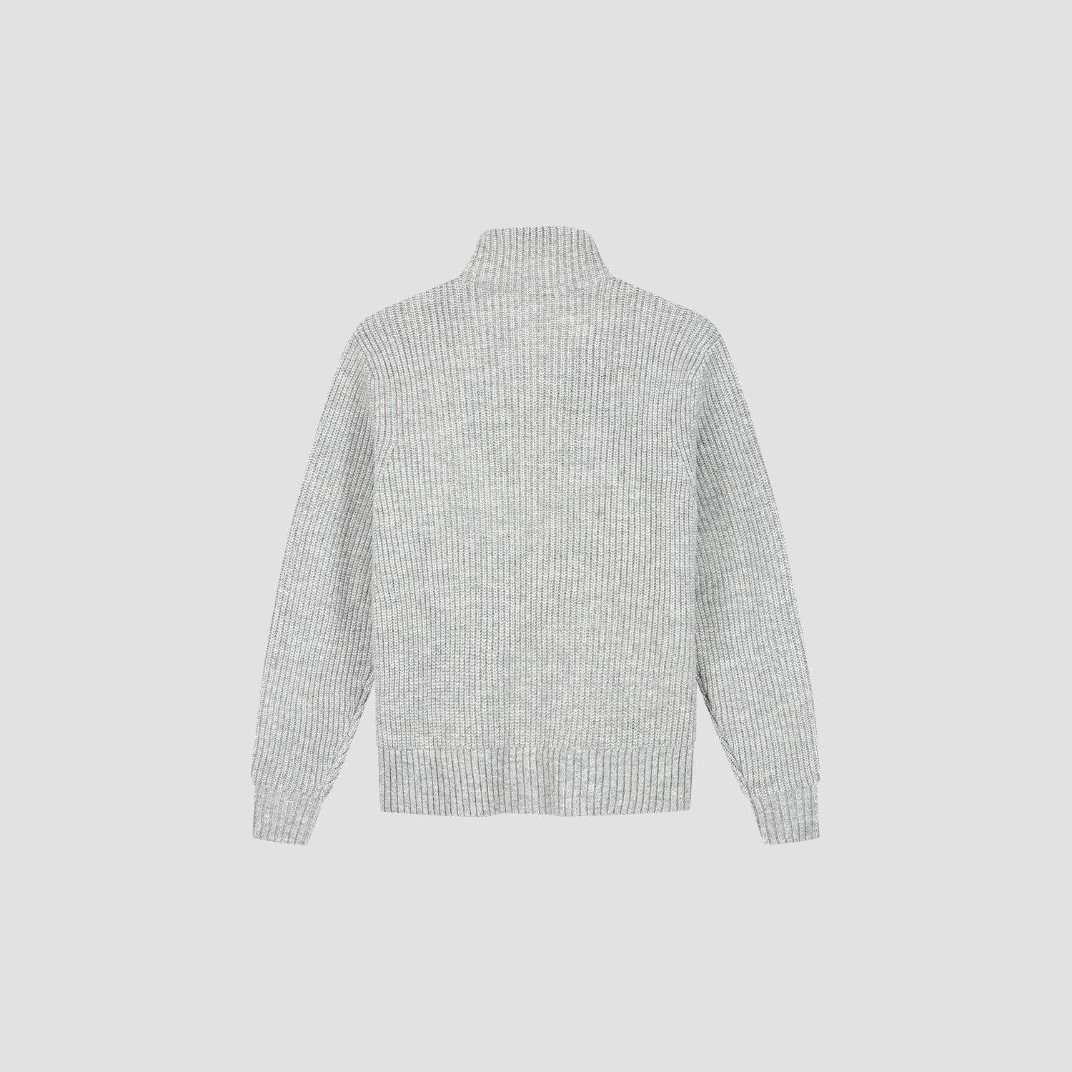 Wool Fleece Zip Jacket - Sharkskin