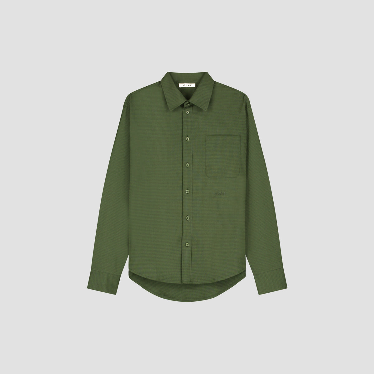 OVERSIZED CHECKED SHIRT | KOMBU GREEN