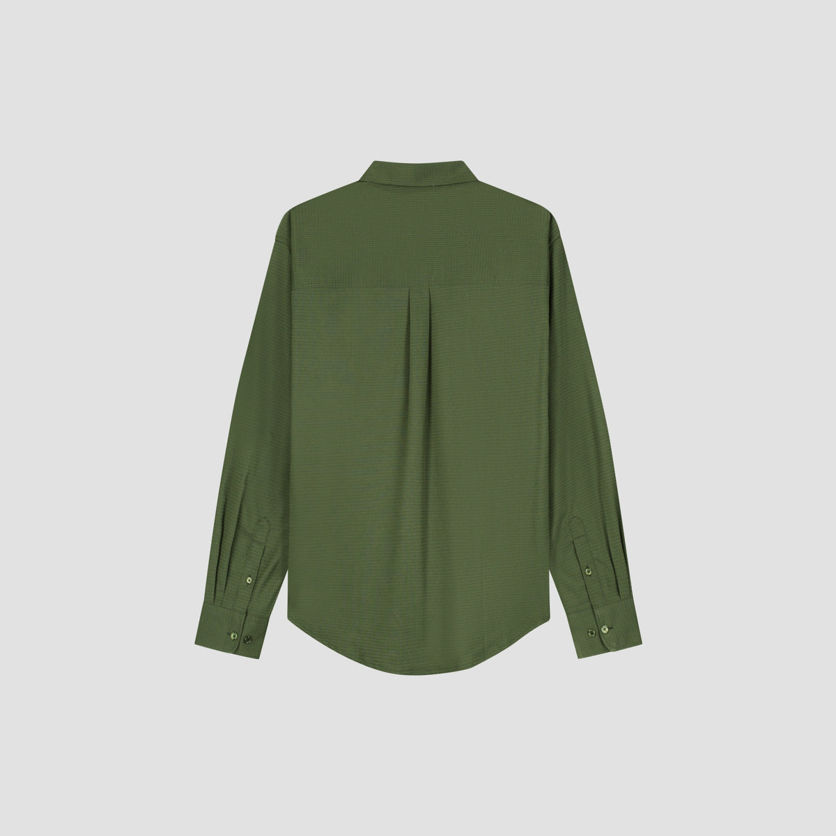 OVERSIZED CHECKED SHIRT | KOMBU GREEN