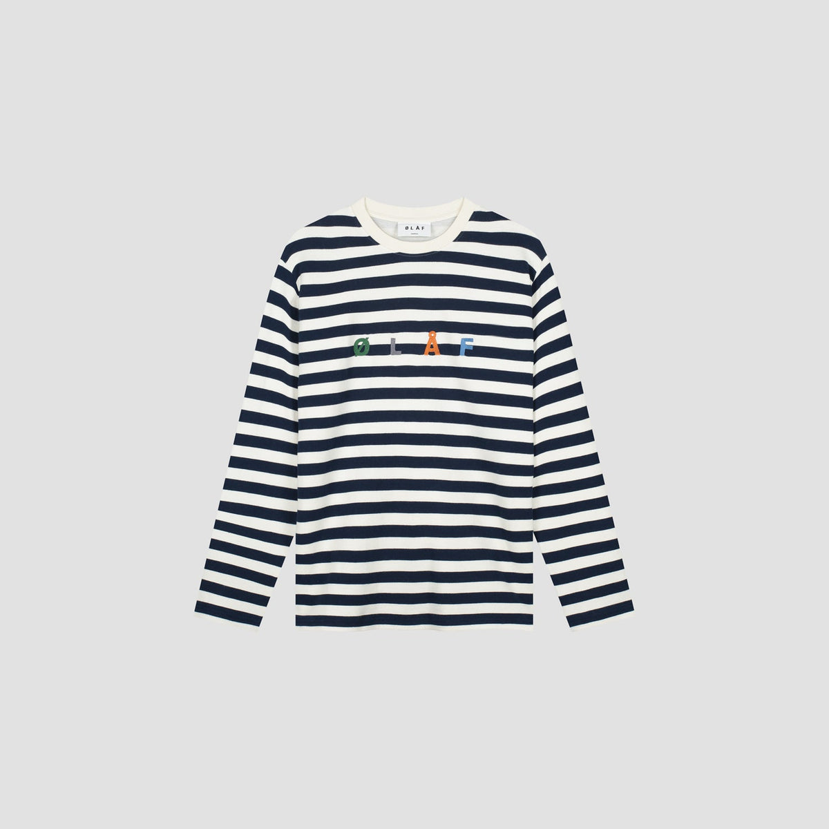 OLAF STRIPE SANS LS | WHITE / BLUE