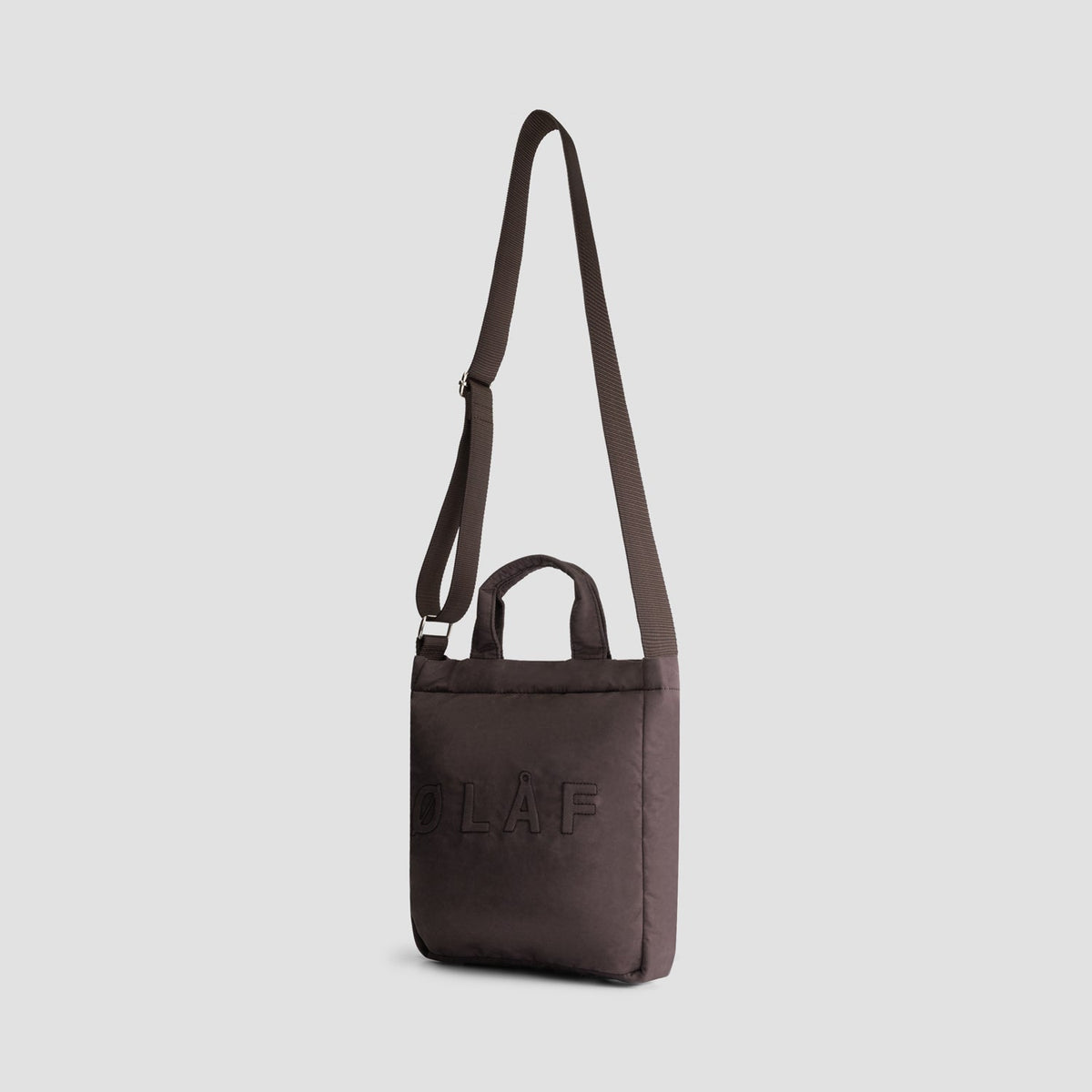 NYLON MINI TOTE | DARK BROWN