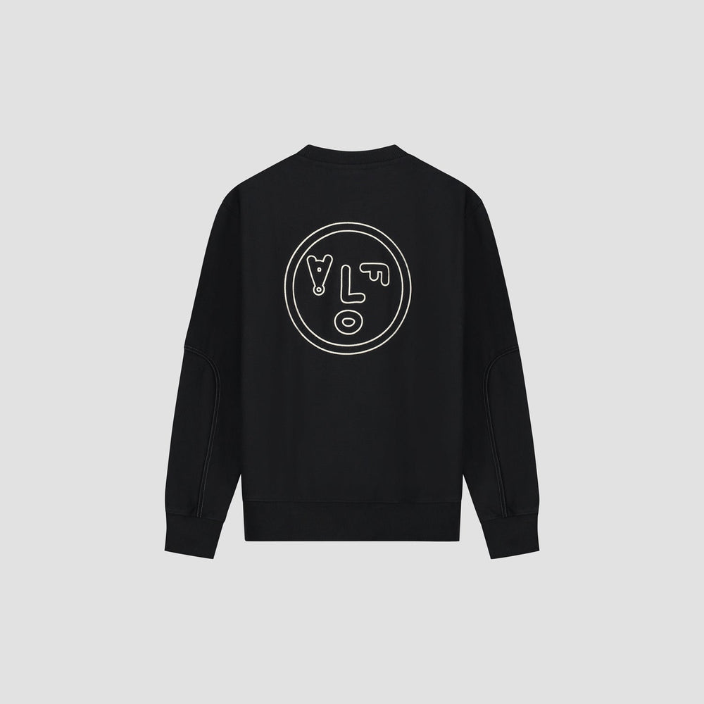 OLAF FACE CREWNECK | BLACK