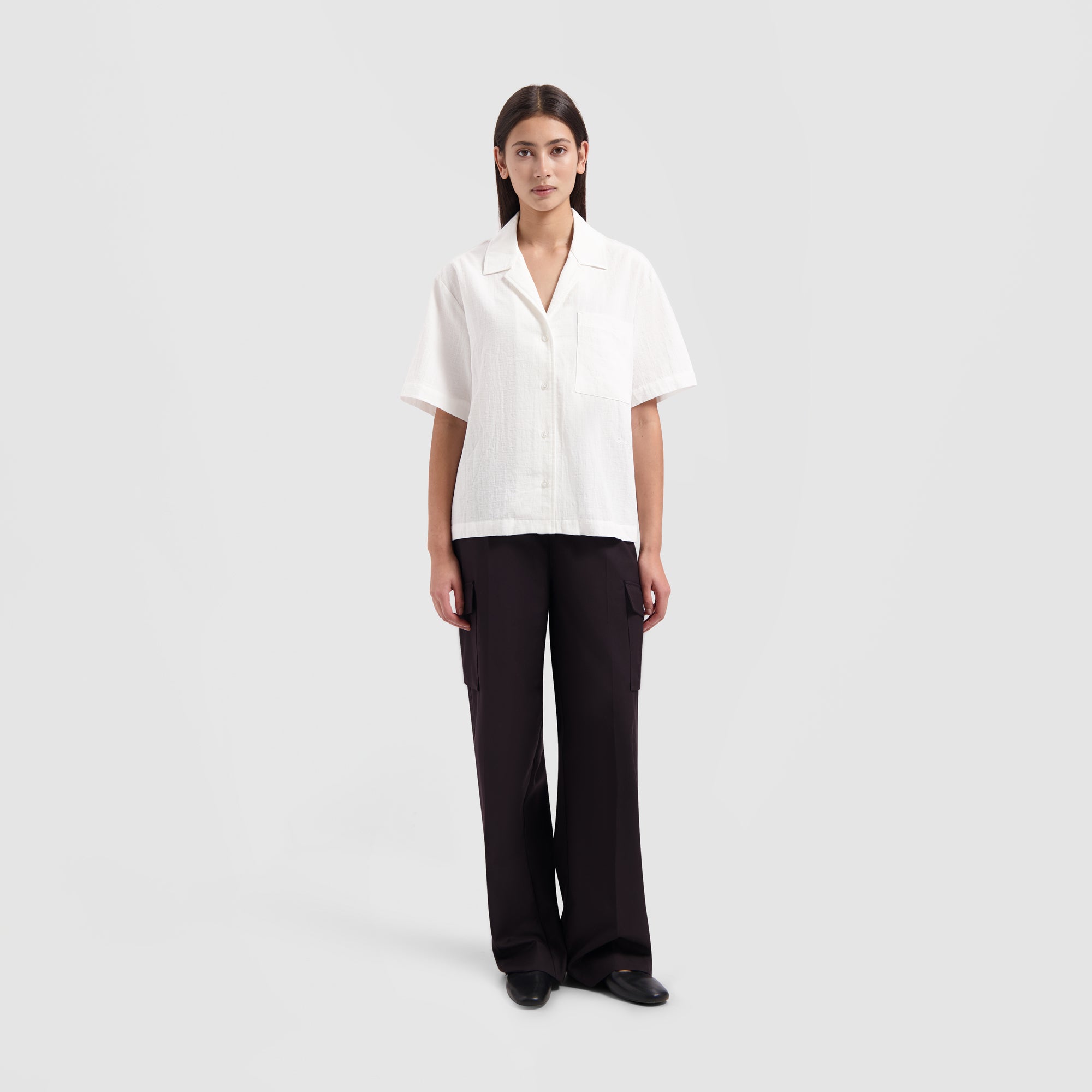 WMN Camp Shirt - Optical White