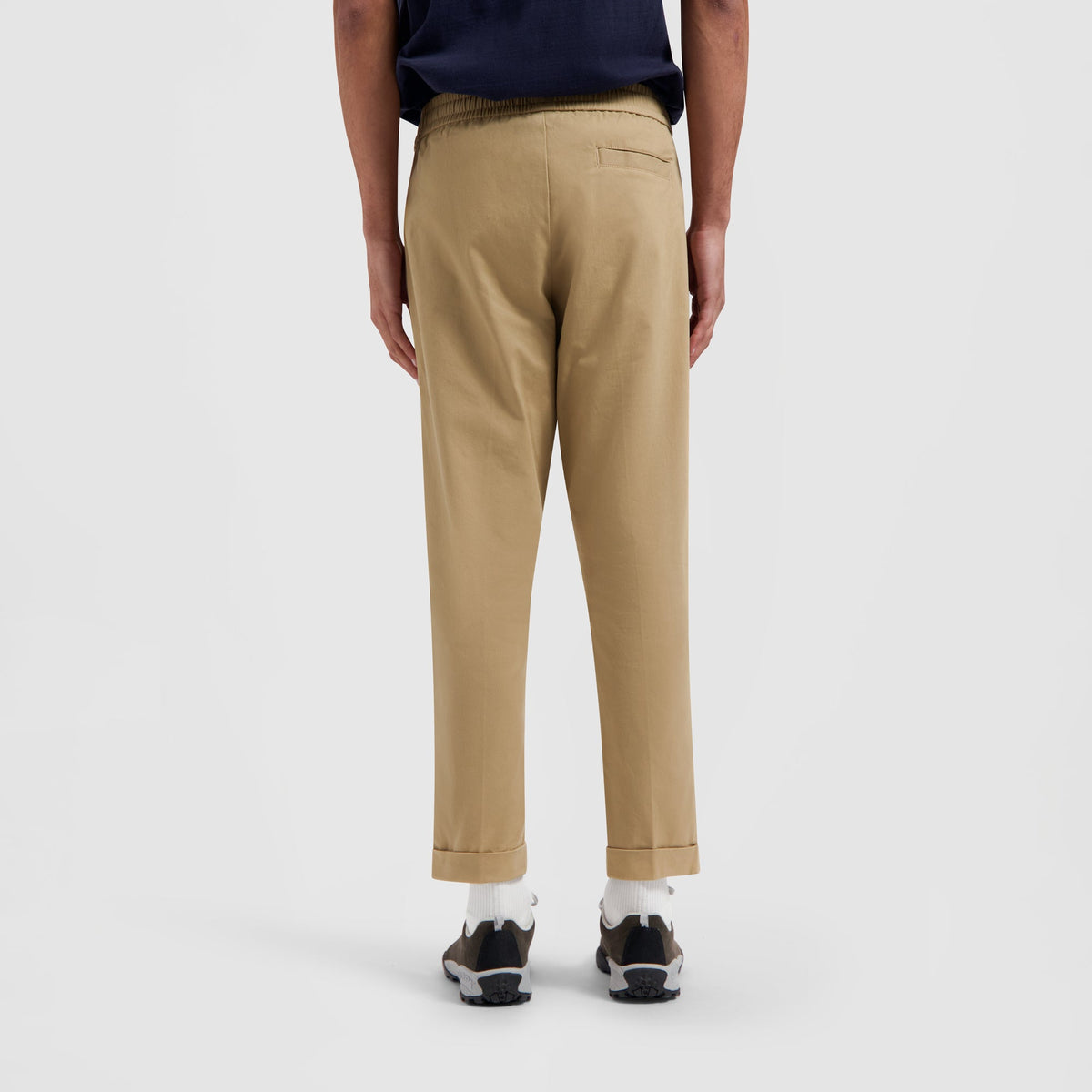 OLAF SLIM COTTON TROUSERS | KAKI