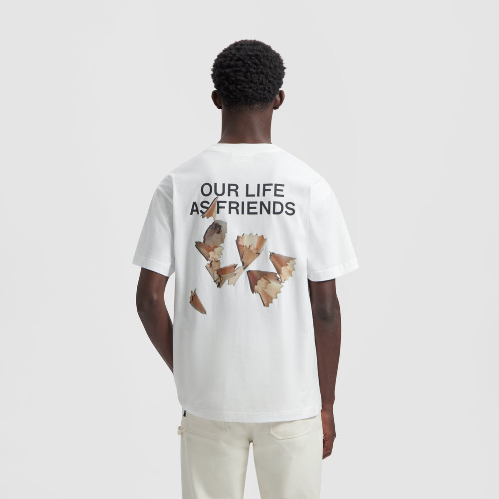 GRAPHITE TEE | OPTICAL WHITE