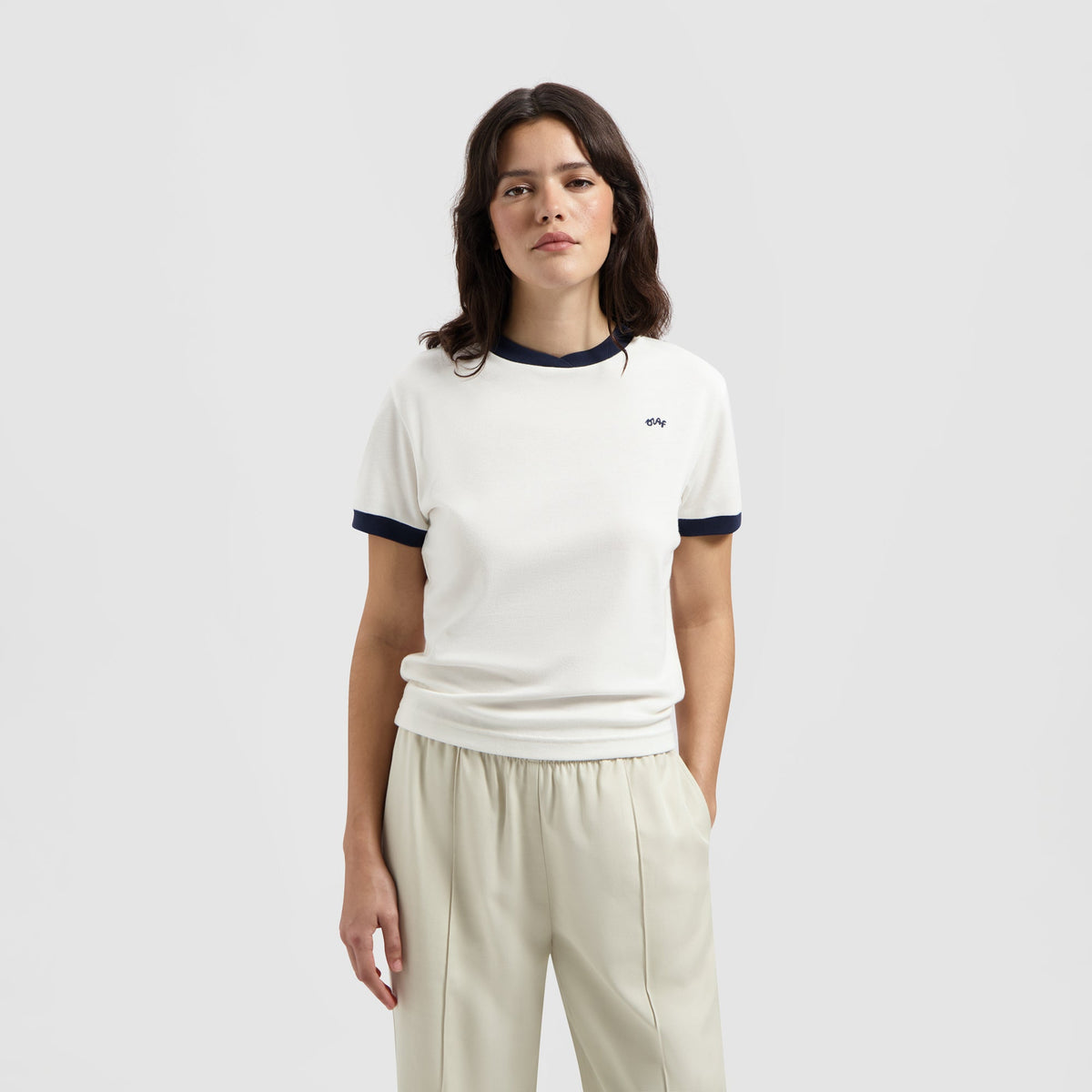 SIGNATURE RINGER TEE | OFF WHITE