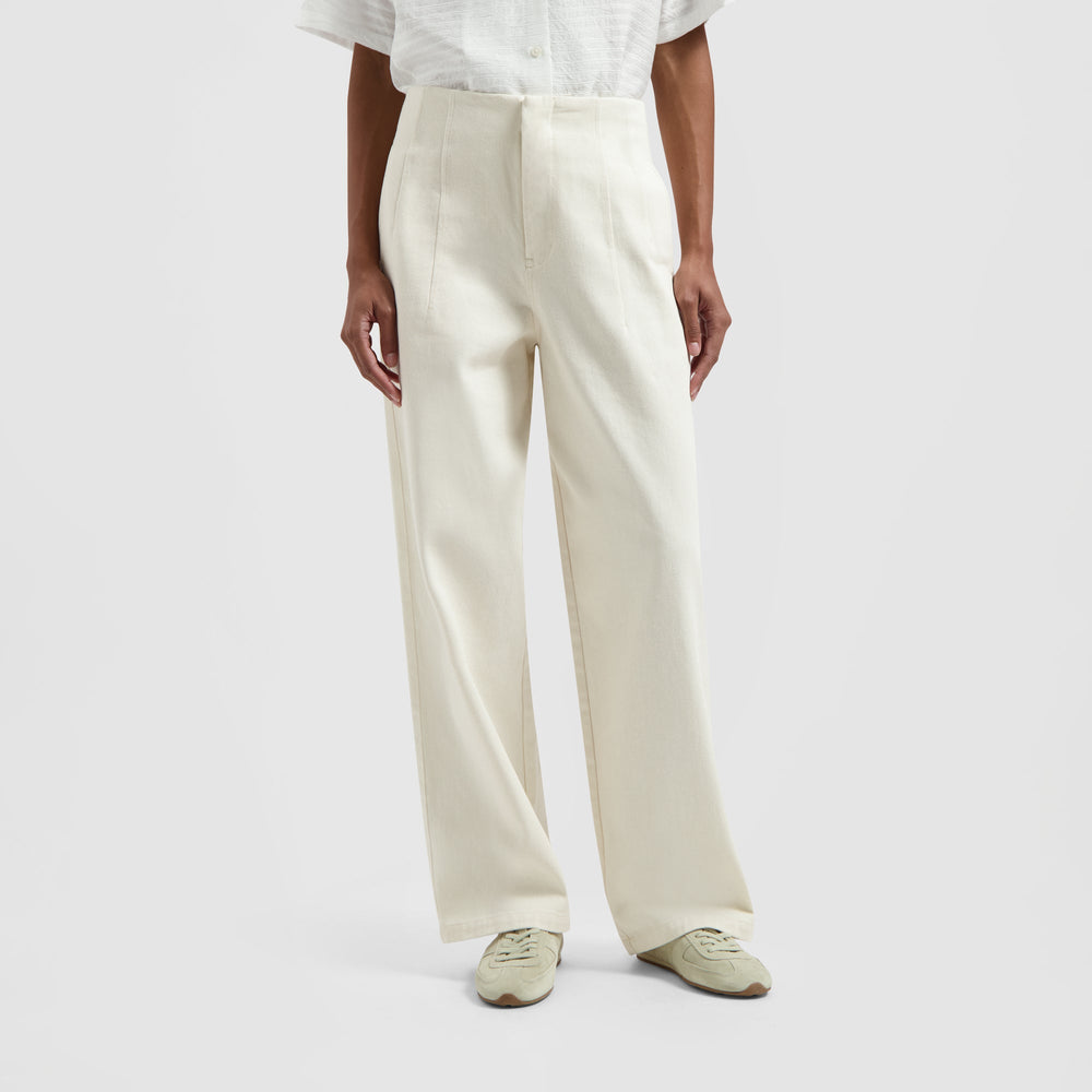 BARREL LEG PANT | OFF WHITE