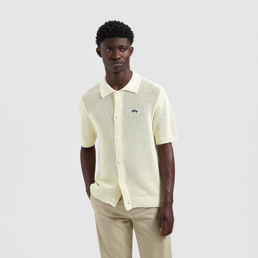 KNIT POLO | LIGHT BUTTERMILK