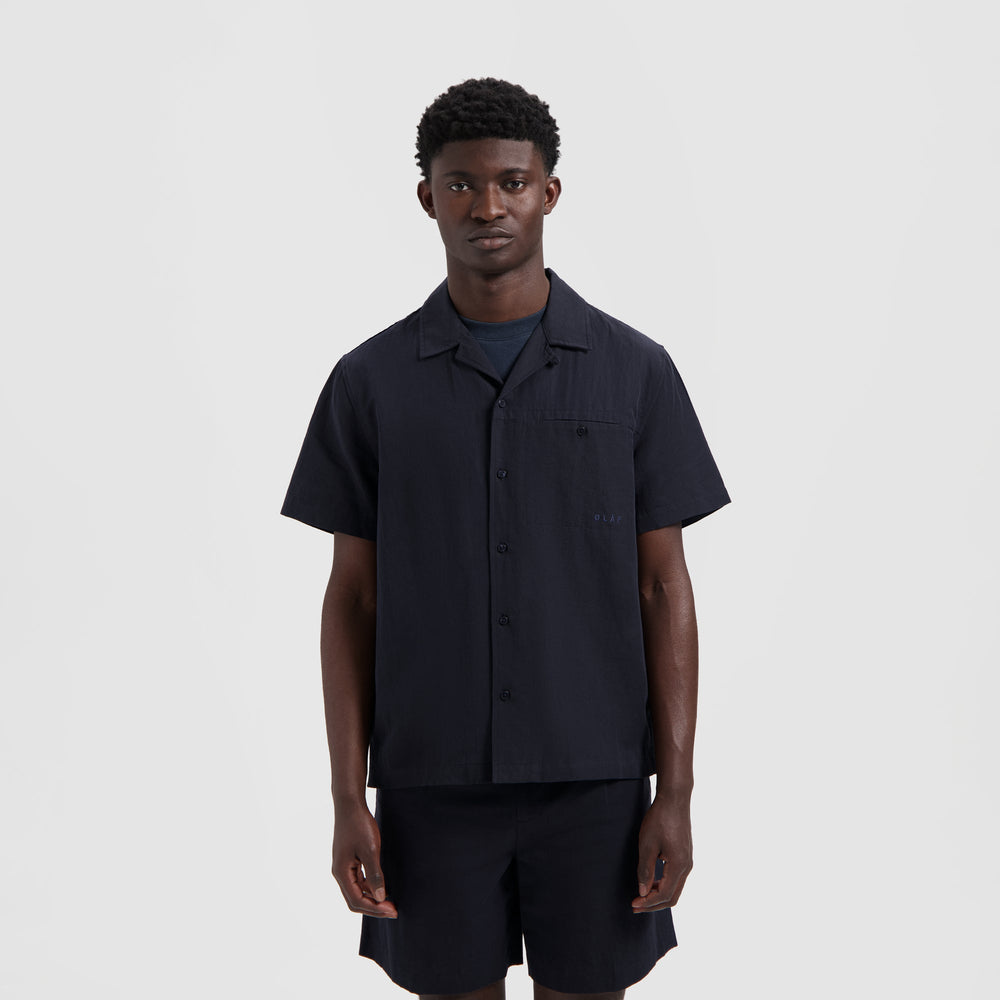 SUN LINEN SHIRT | NAVY