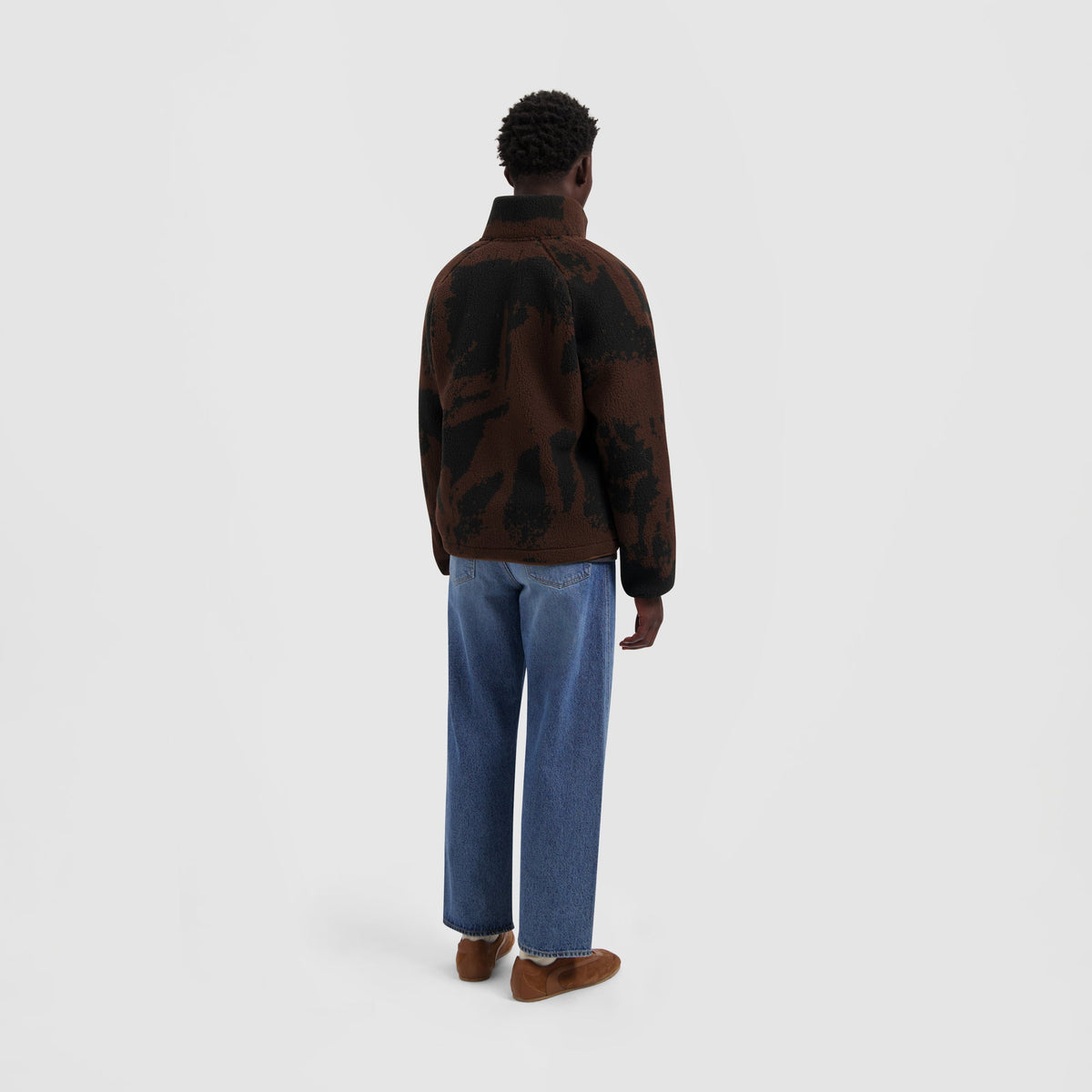 FLEECE JACKET | HOT FUDGE / BLACK