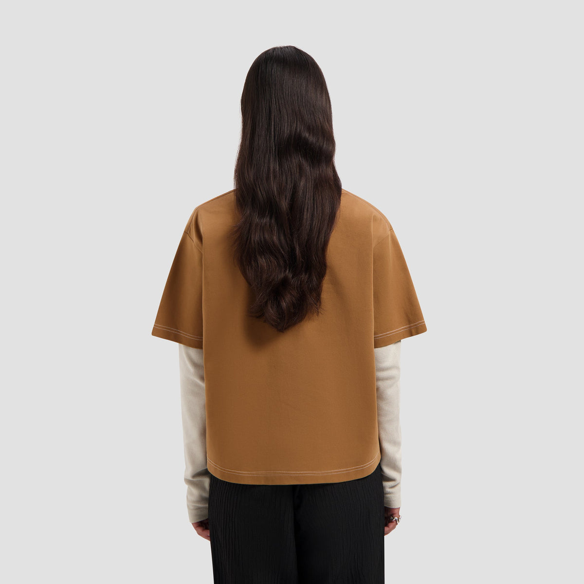 CONTRAST RETRO LOGO BOXY TEE | FOXTROT