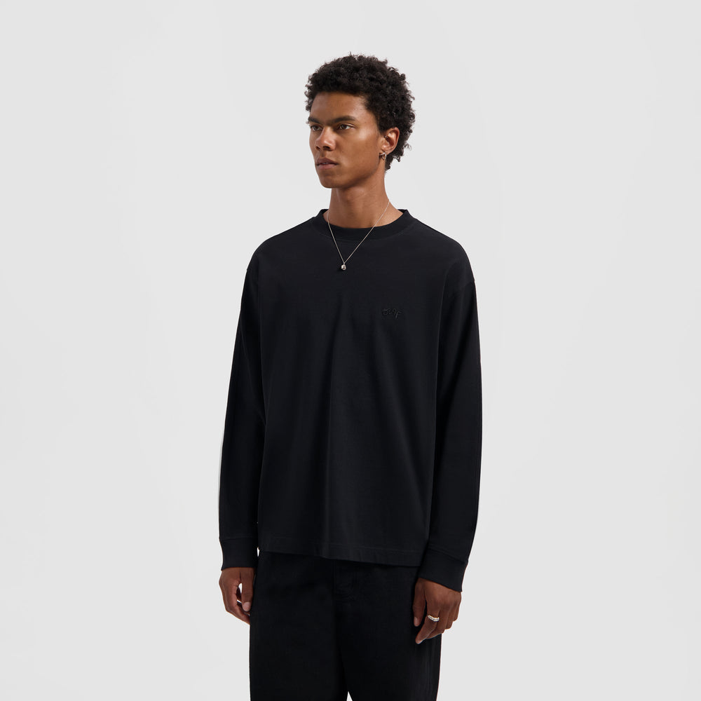 SIGNATURE LS TEE | BLACK