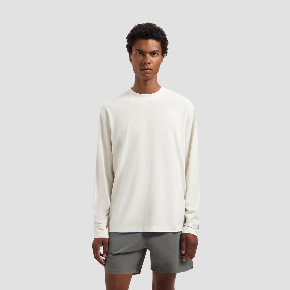 10YR BOXY LS TEE | OPTICAL WHITE