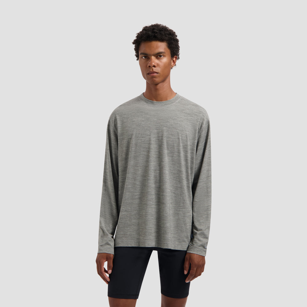 10YR BOXY LS TEE | CHARCOAL