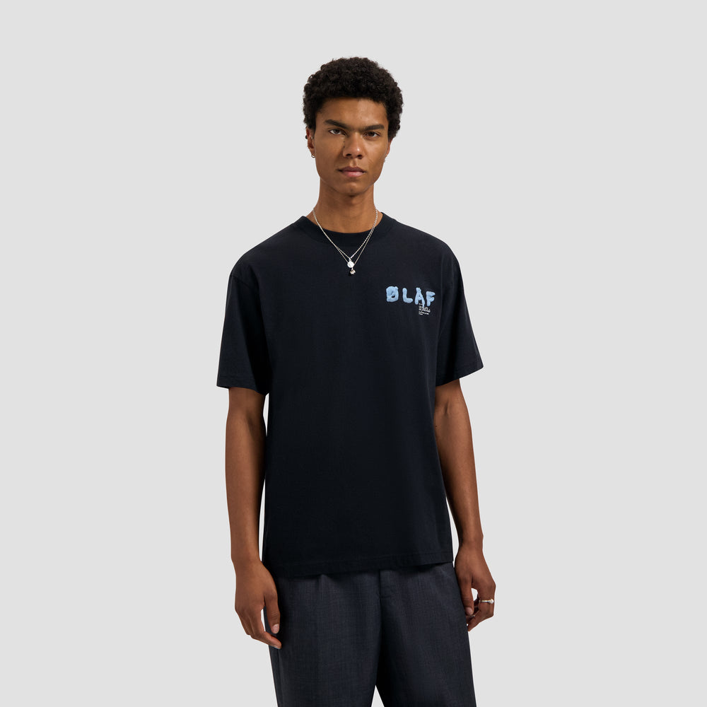 PAINT OLAF TEE | BLACK