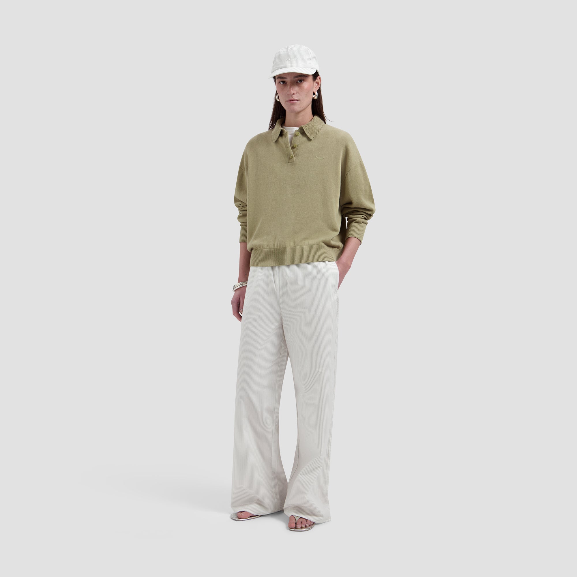Linen Knit Polo - Tree House