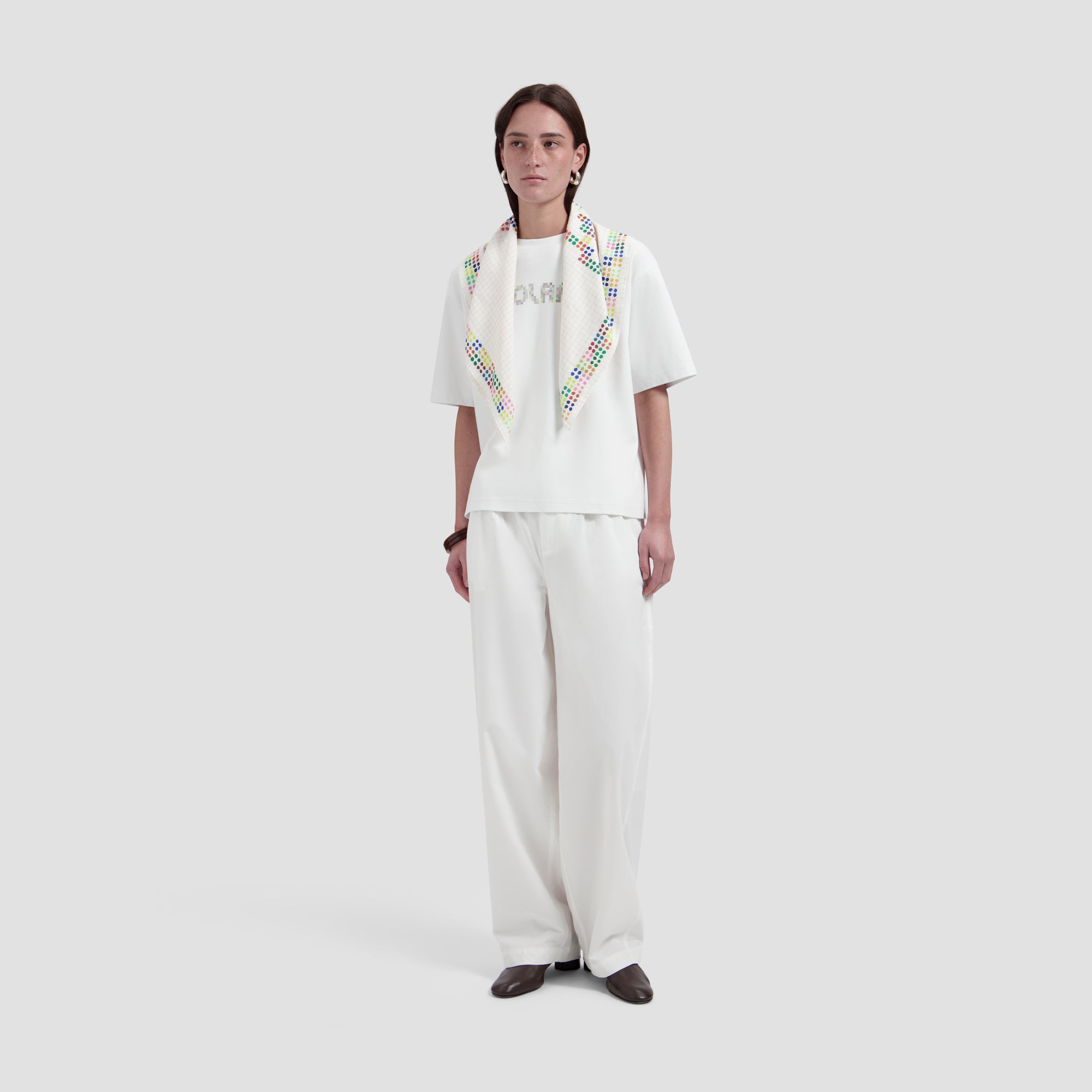 Barrel Leg Pants - Optical White