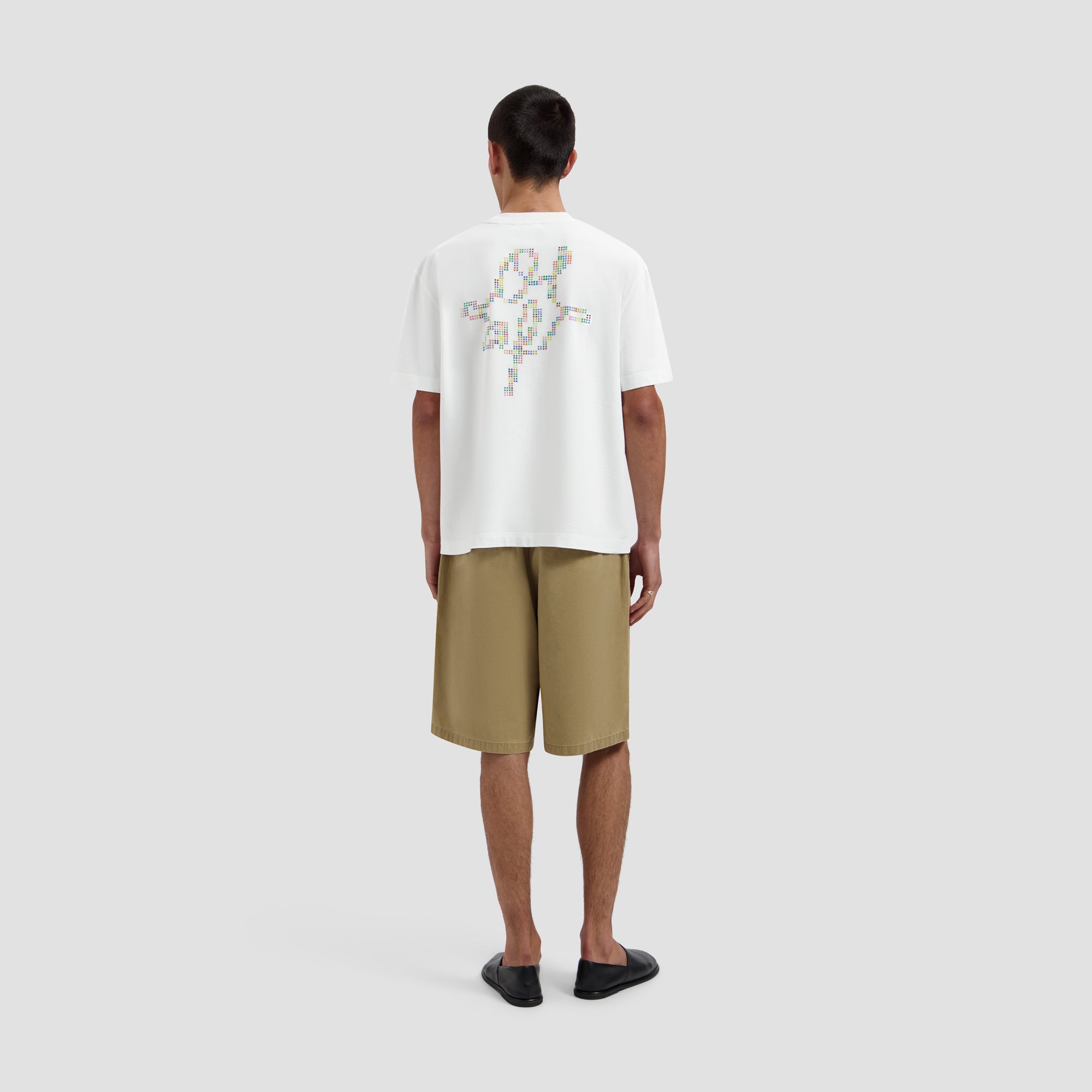 Dotted Monogram Tee - Optical White