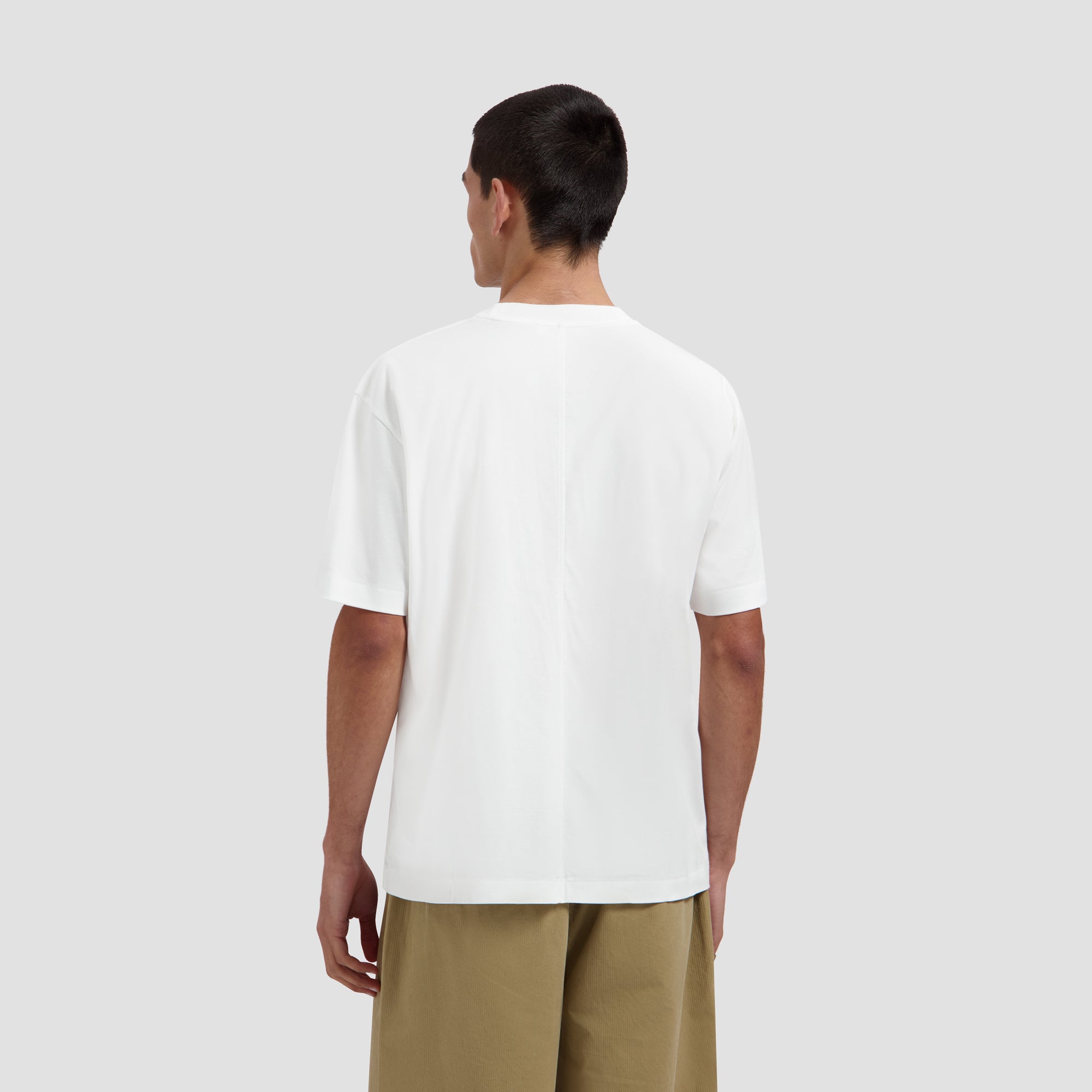 Monogram Boxy Tee - Optical White