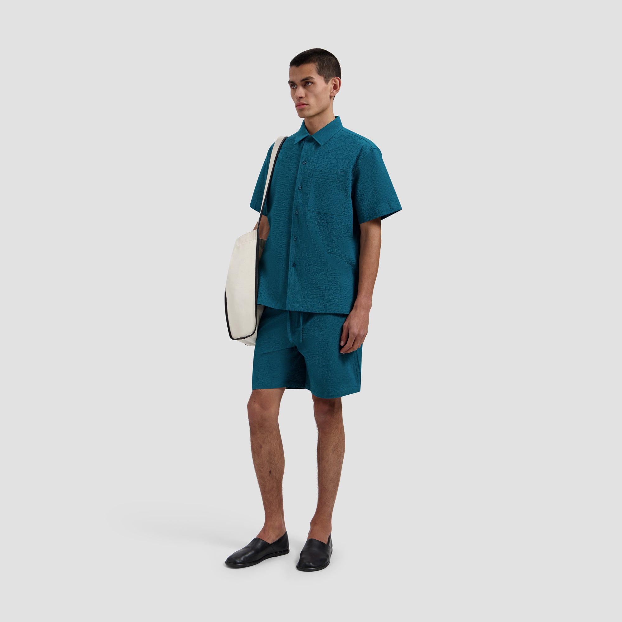 Seersucker Camp Shirt - Gulf Coast