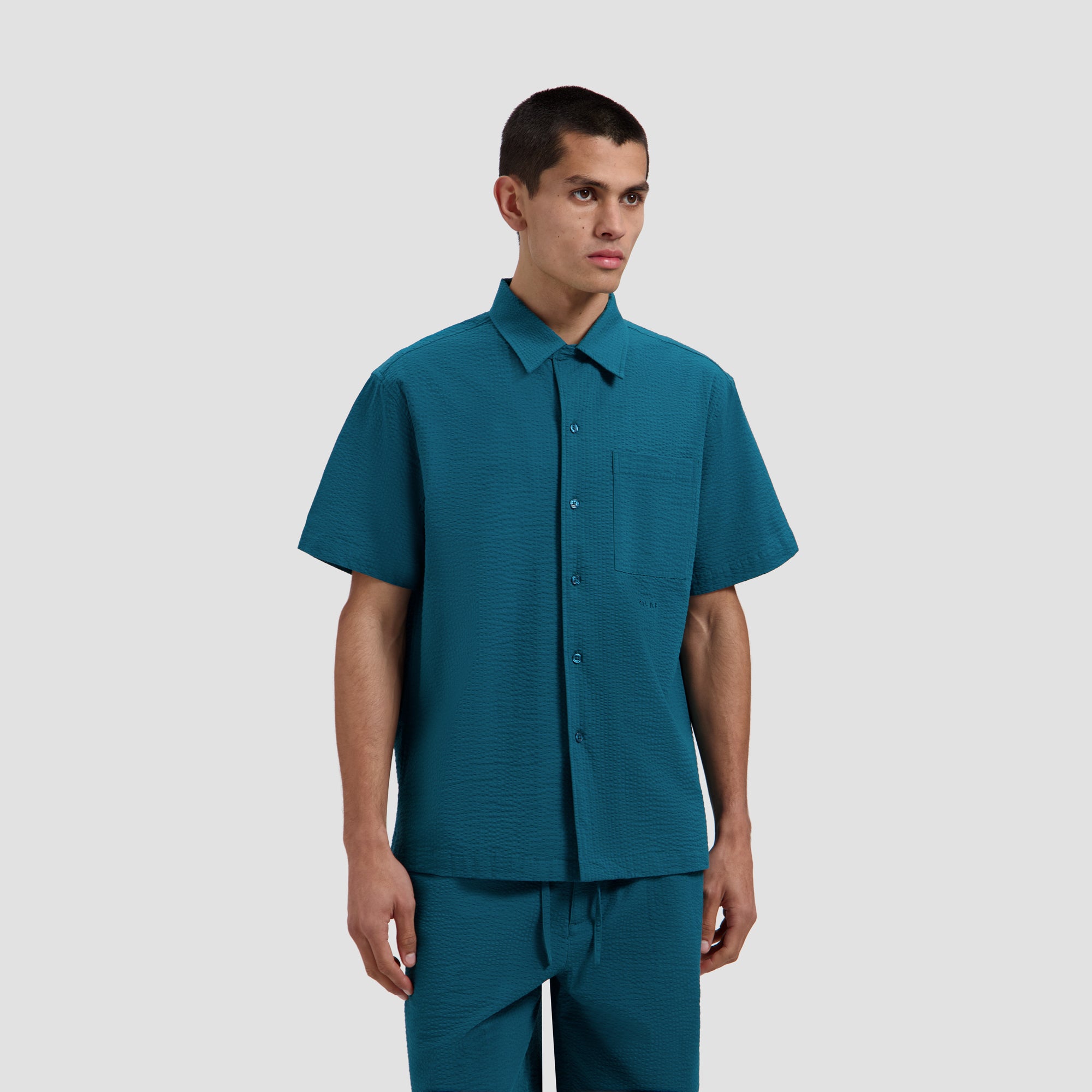 Seersucker Camp Shirt - Gulf Coast
