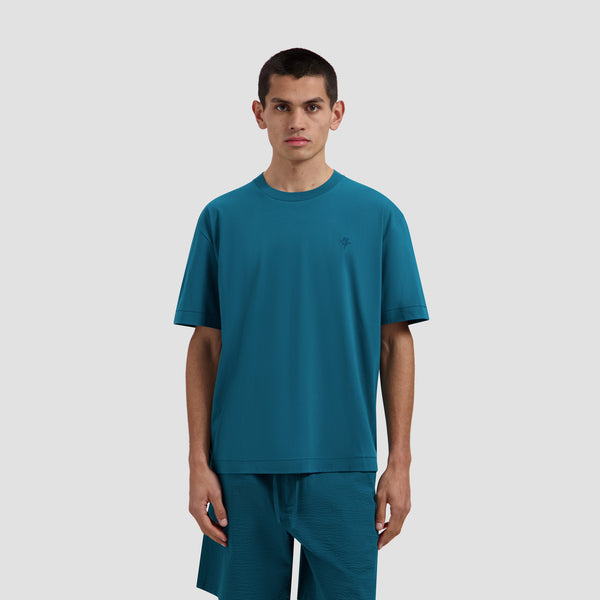 Monogram Boxy Tee - Gulf Coast